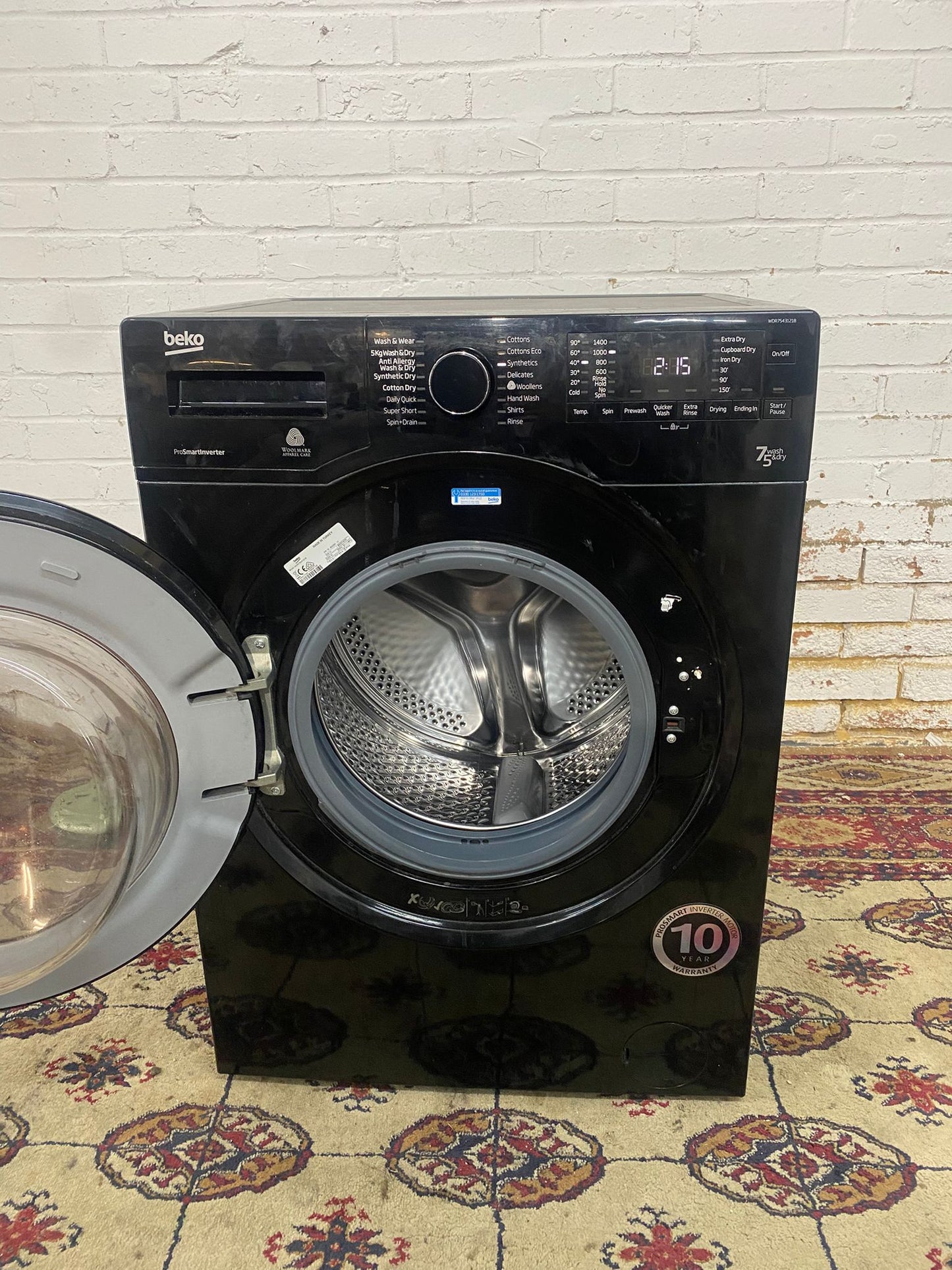 🚚FREE DELIVERY Beautiful Beko Black Washer Dryer For Sale