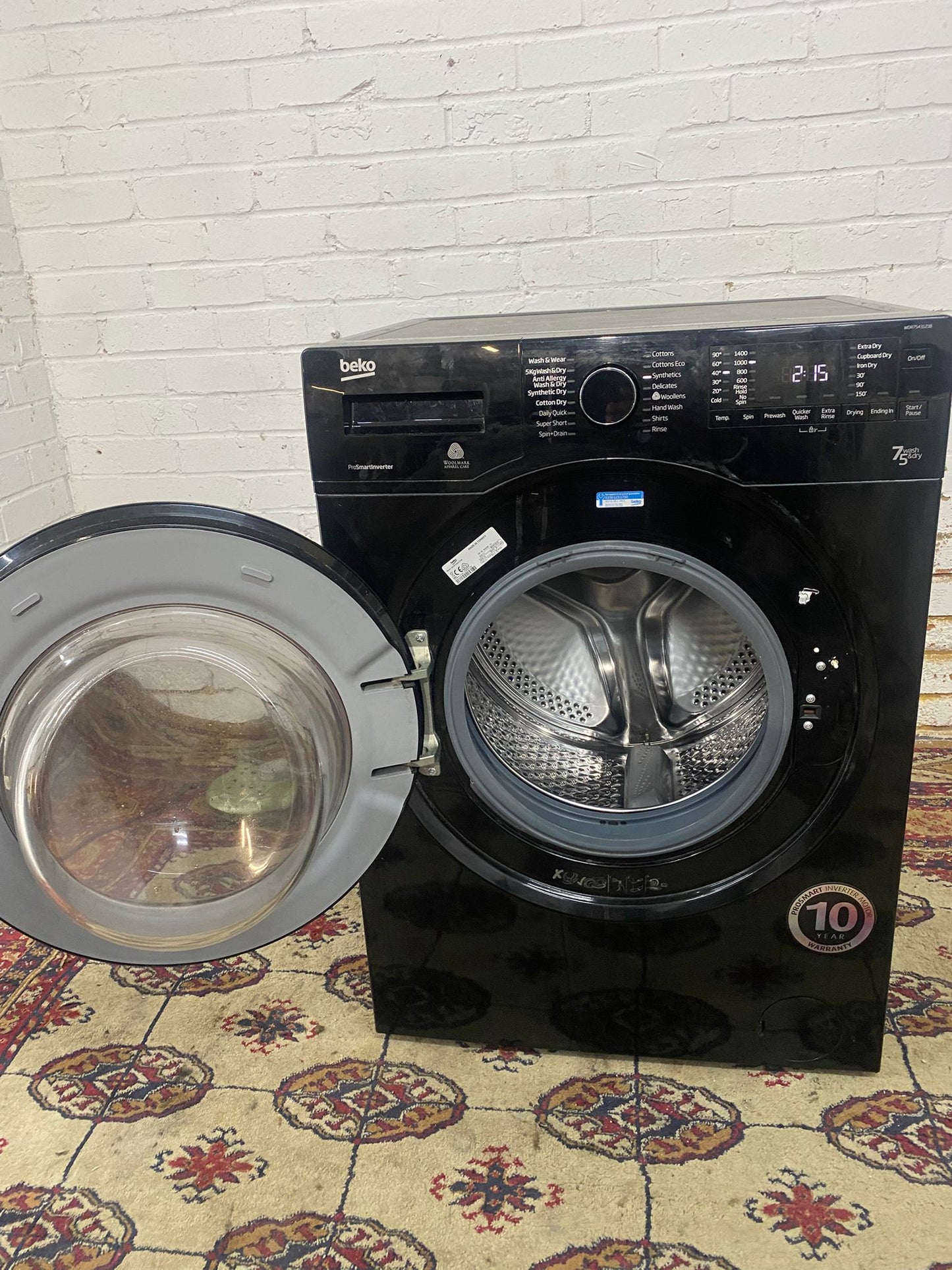 🚚FREE DELIVERY Beautiful Beko Black Washer Dryer For Sale
