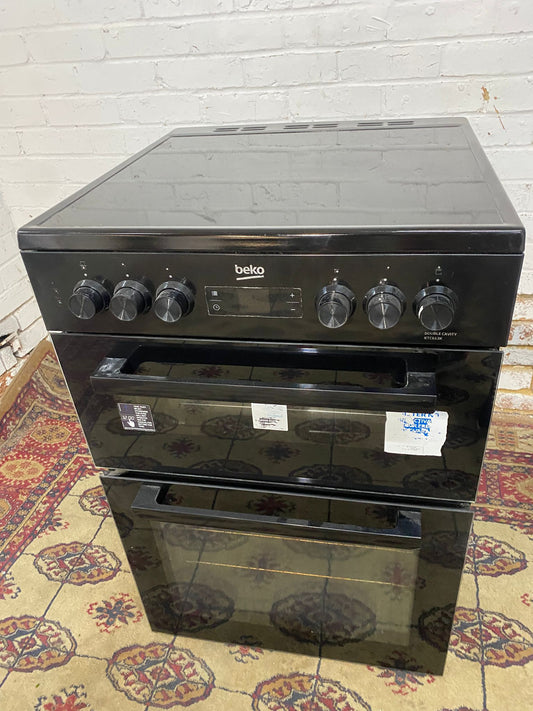 🚐🚐Beautiful Beko Black 60CM Ceramic Electric Cooker With Oven/Grill For Sale