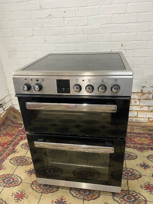 🚐🚐Beautiful Belling Stainless Steel 60CM Ceramic Electric Cooker With Oven/Grill For Sale