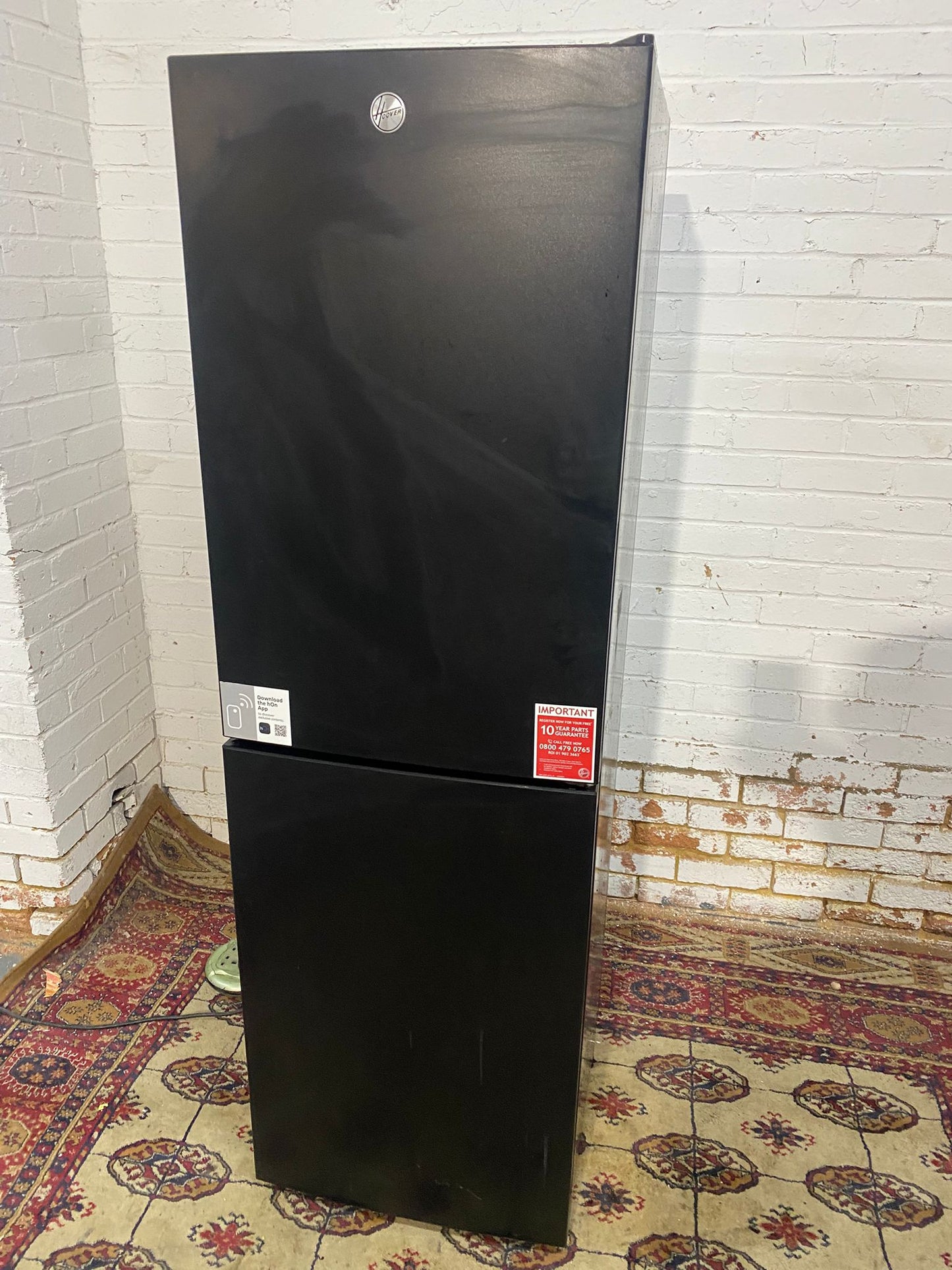 🚚Tall Hoover Blackish 50/50 Fridge Freezer For Sale