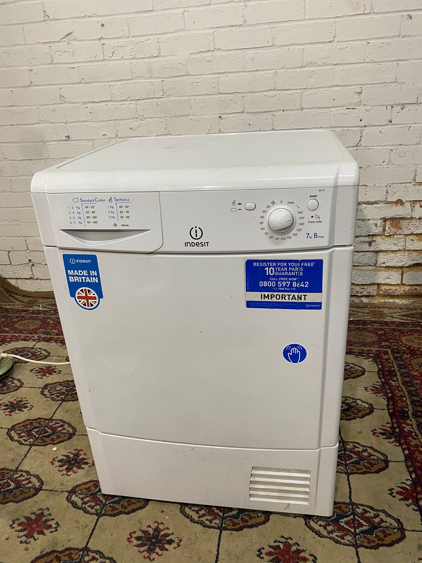 Beautiful Indesit 7KG Condenser Dryer For Sale