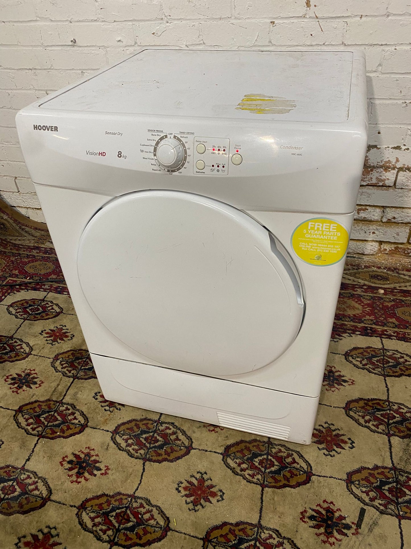 Beautiful Hoover 8KG Condenser Dryer With HeatPump For Sale