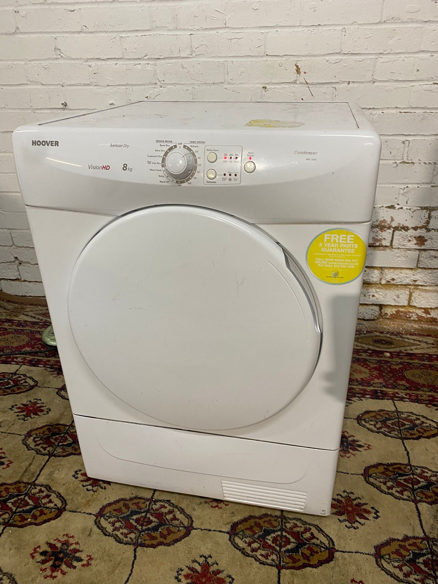 Beautiful Hoover 8KG Condenser Dryer With HeatPump For Sale