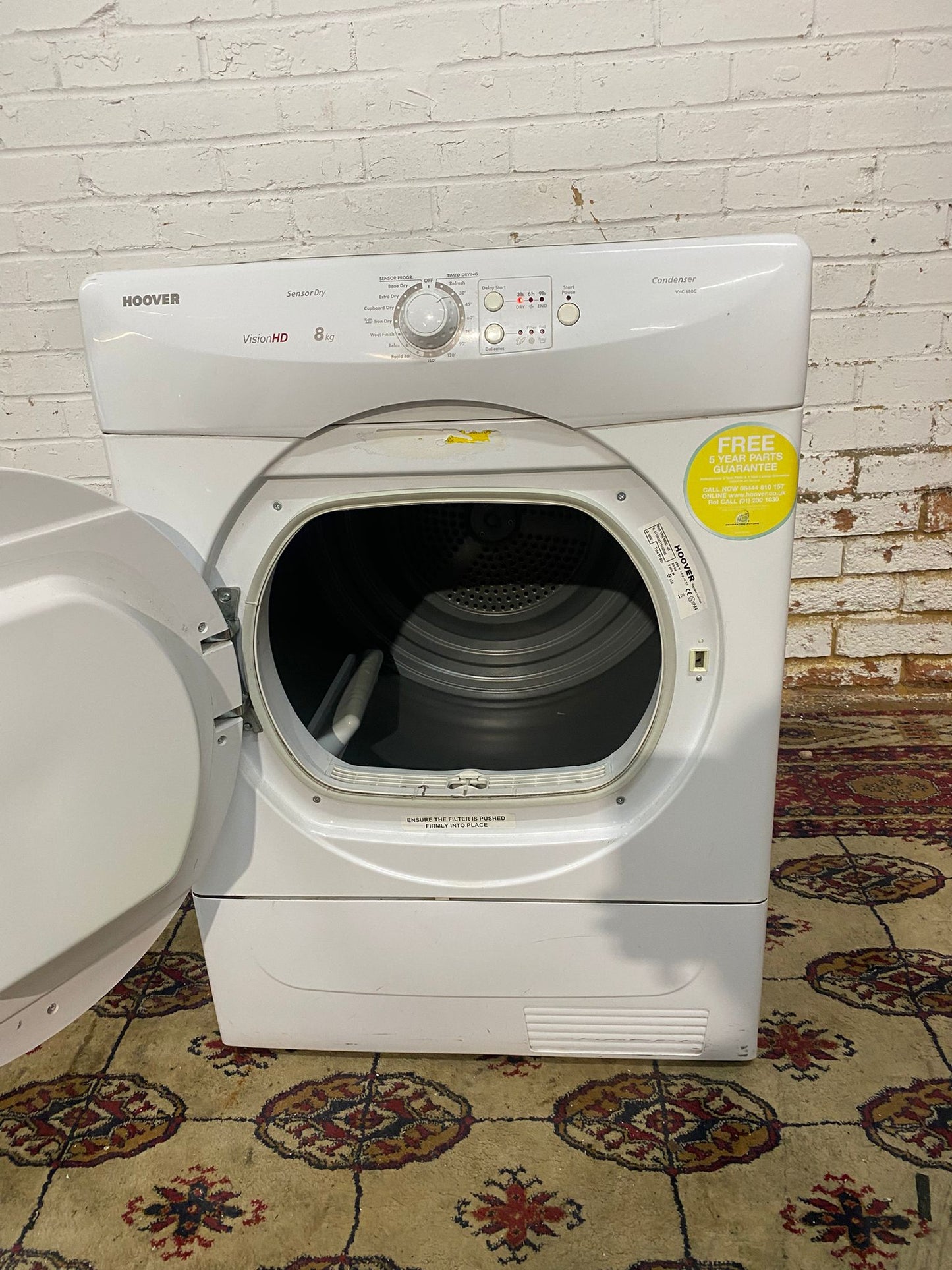 Beautiful Hoover 8KG Condenser Dryer With HeatPump For Sale