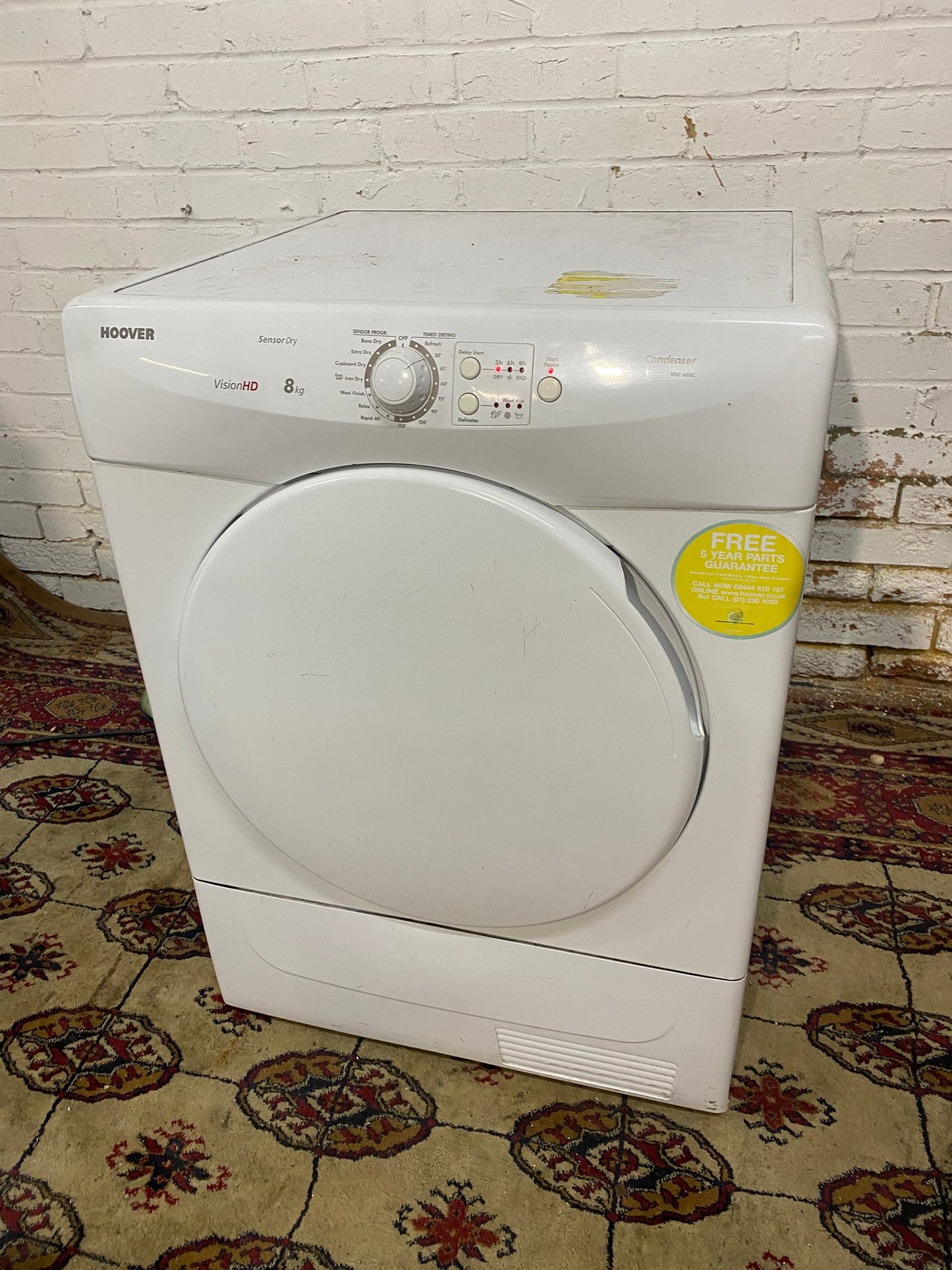 Beautiful Hoover 8KG Condenser Dryer With HeatPump For Sale