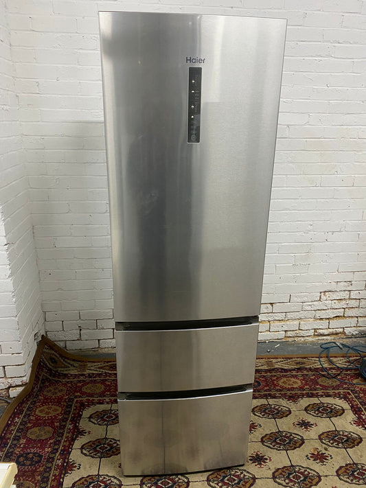 🚚Beautiful Haier 3Doors Stainless Steel Fridge Freezer For Sale