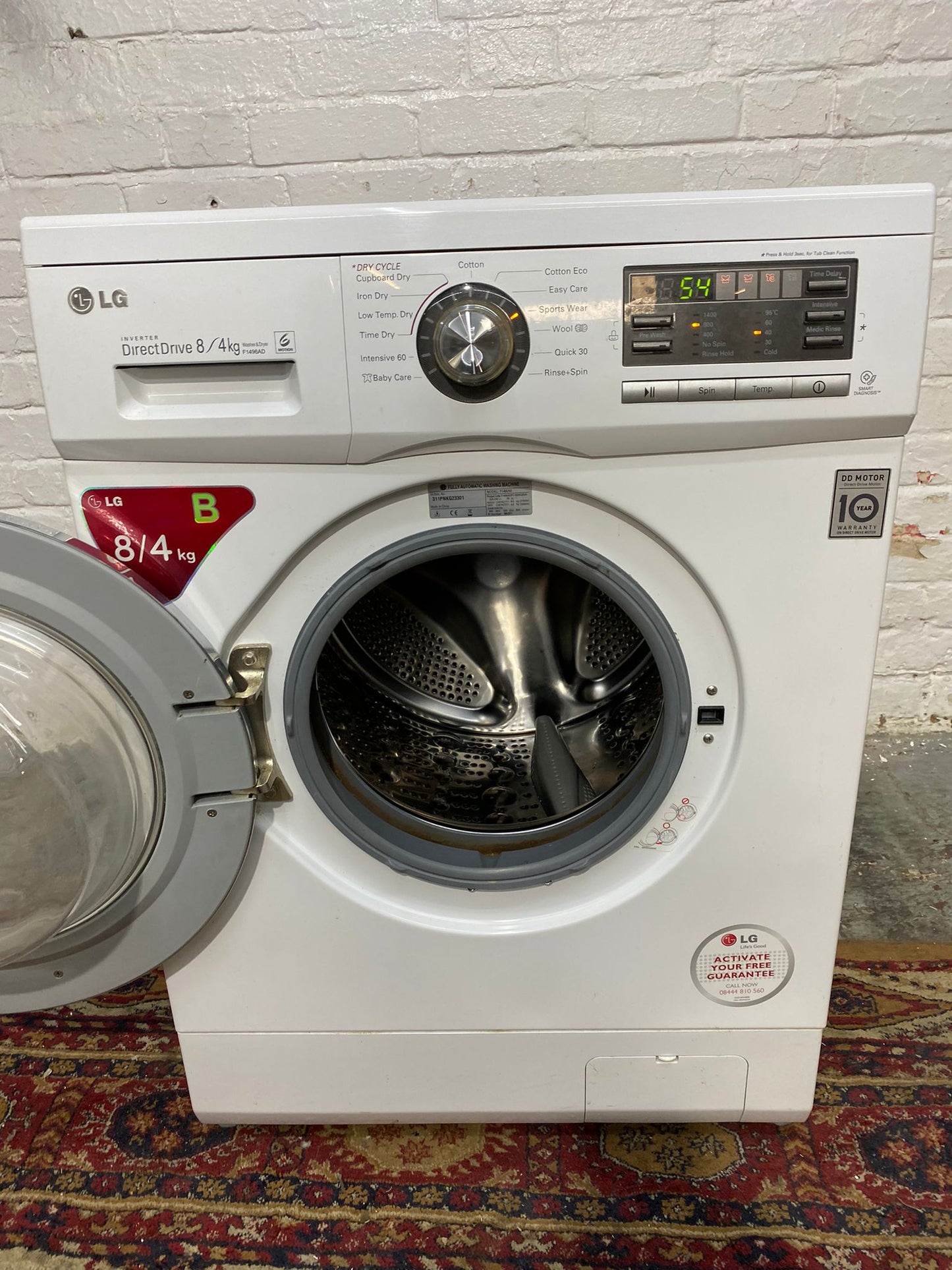 TopBrand LG 8/4 Direct Drive Washer Dryer For Sale