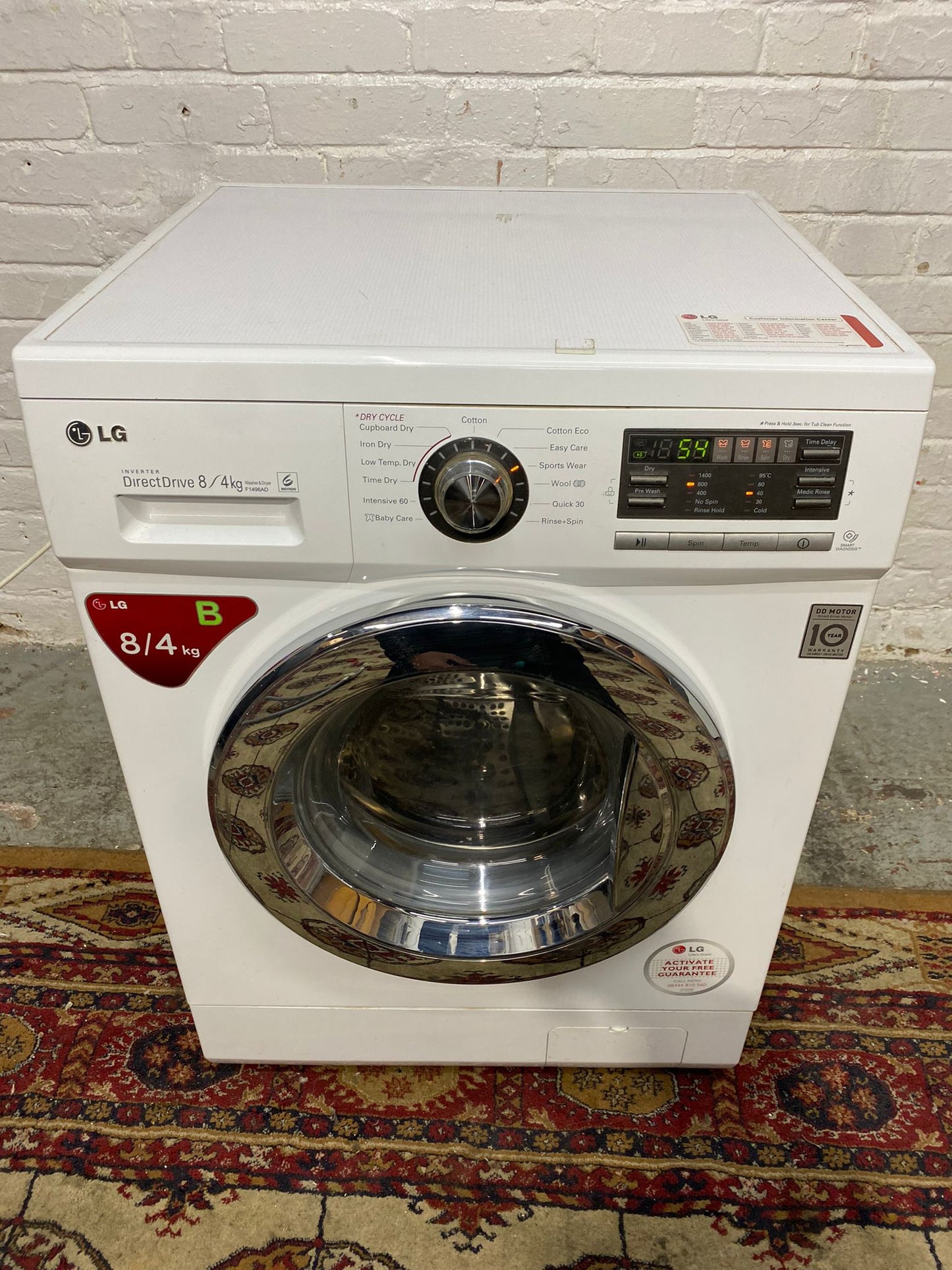 TopBrand LG 8/4 Direct Drive Washer Dryer For Sale