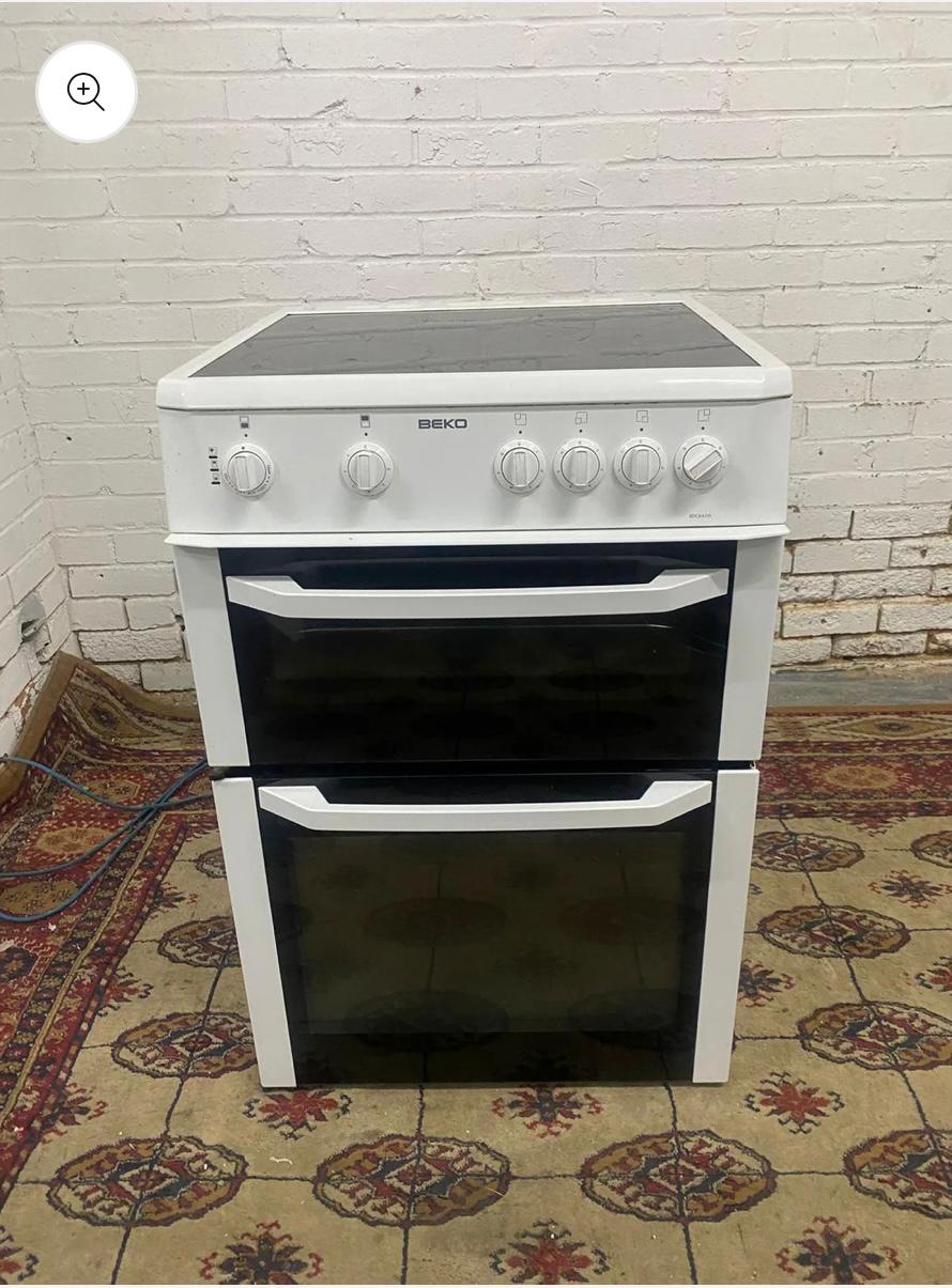 🚐🚐Beautiful Beko White 60CM Ceramic Electric Cooker With Oven/Grill For Sale