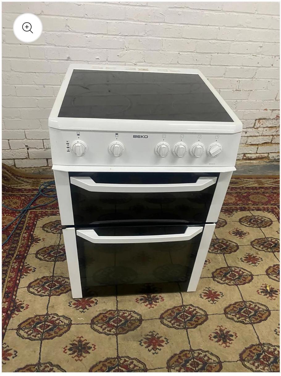 🚐🚐Beautiful Beko White 60CM Ceramic Electric Cooker With Oven/Grill For Sale