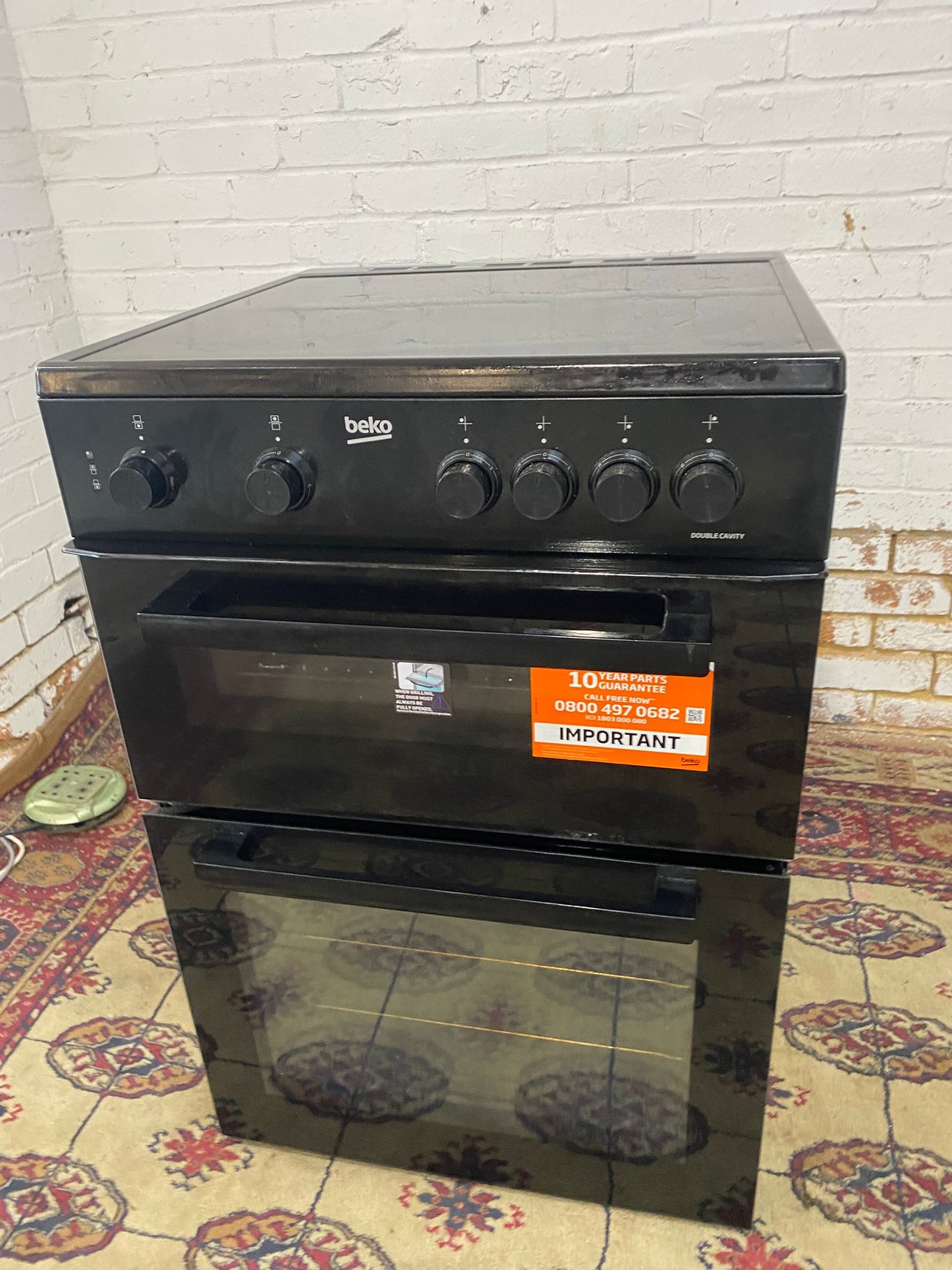 🚐🚐Beautiful Beko Black 60CM Ceramic Electric Cooker With Oven/Grill For Sale