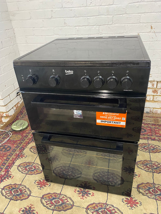 🚐🚐Beautiful Beko Black 60CM Ceramic Electric Cooker With Oven/Grill For Sale