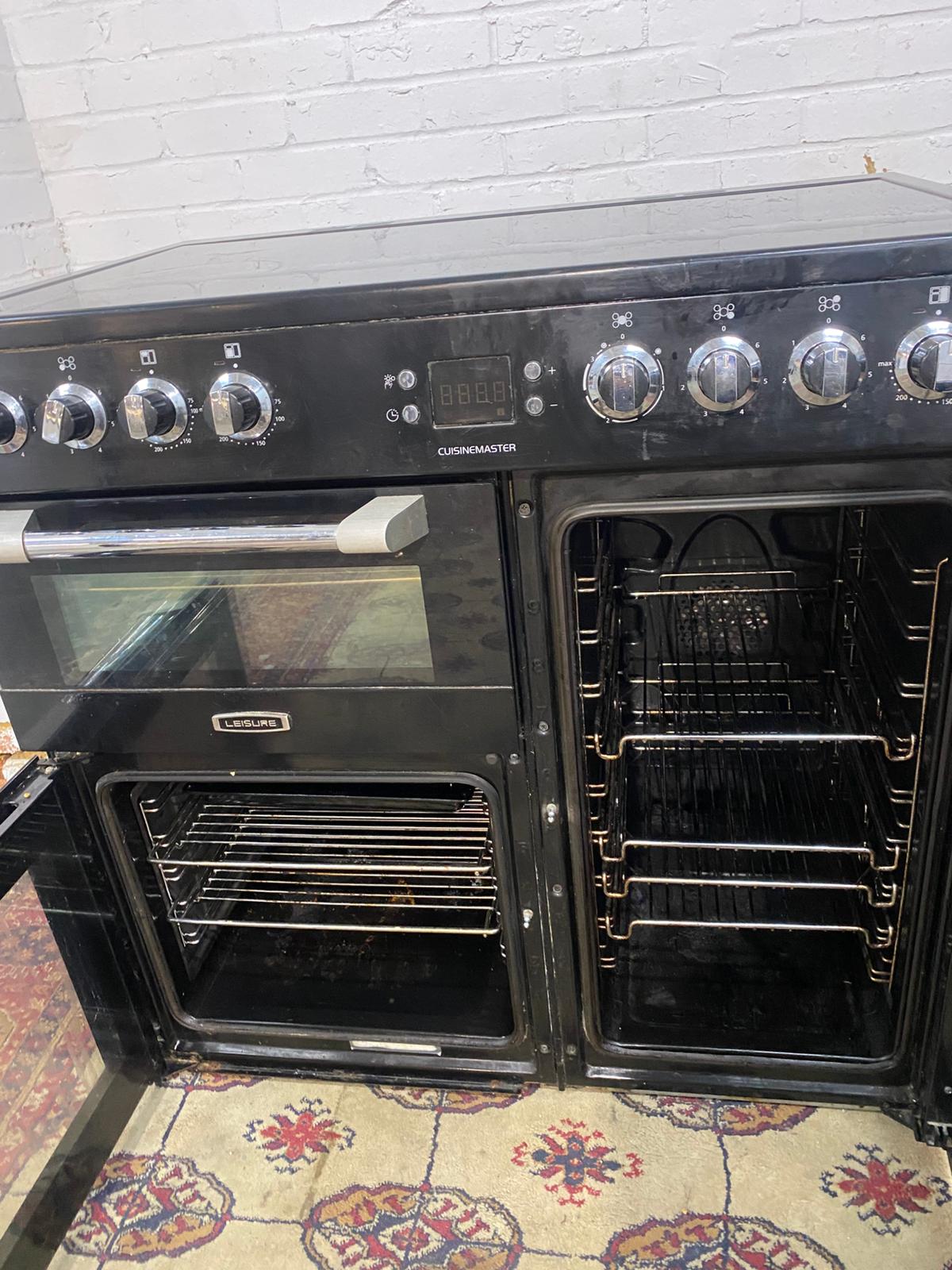 🚐FREE DELIVERY 90 CM Black Ceramic Electric Cooker With Double Oven/Grill