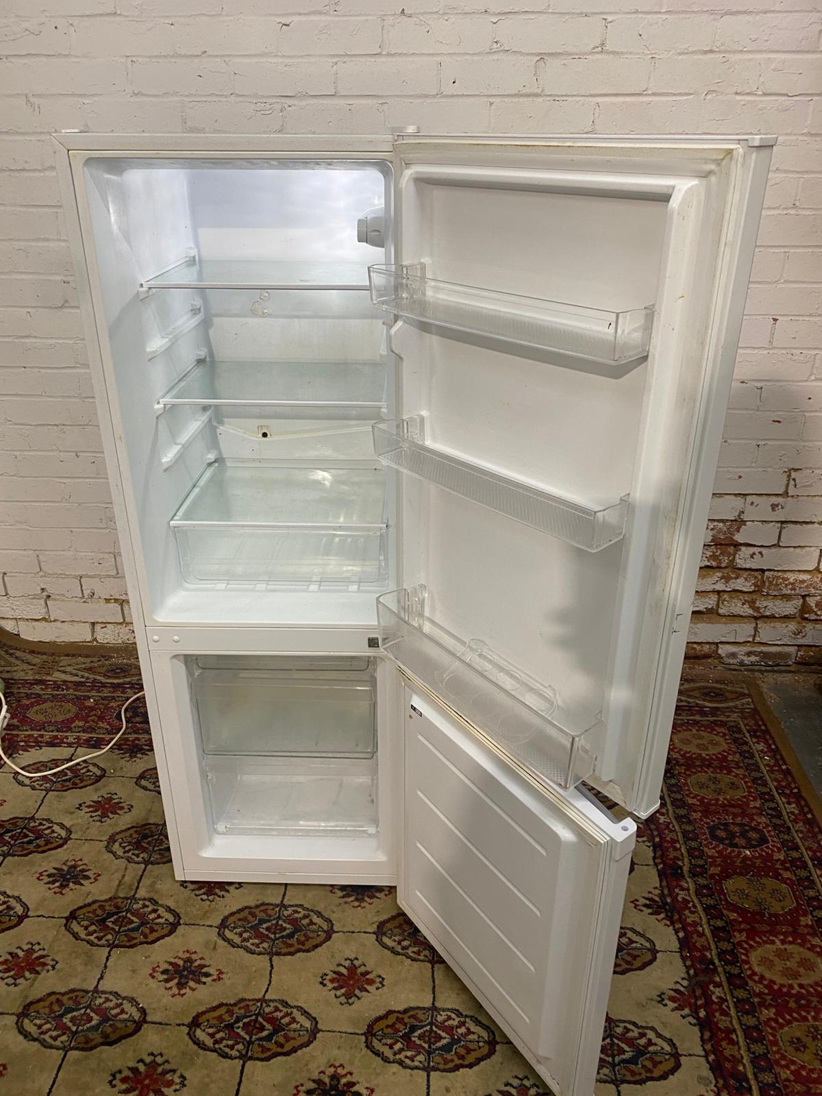 🚚Bush White Slim Medium Fridge Freezer For Sale