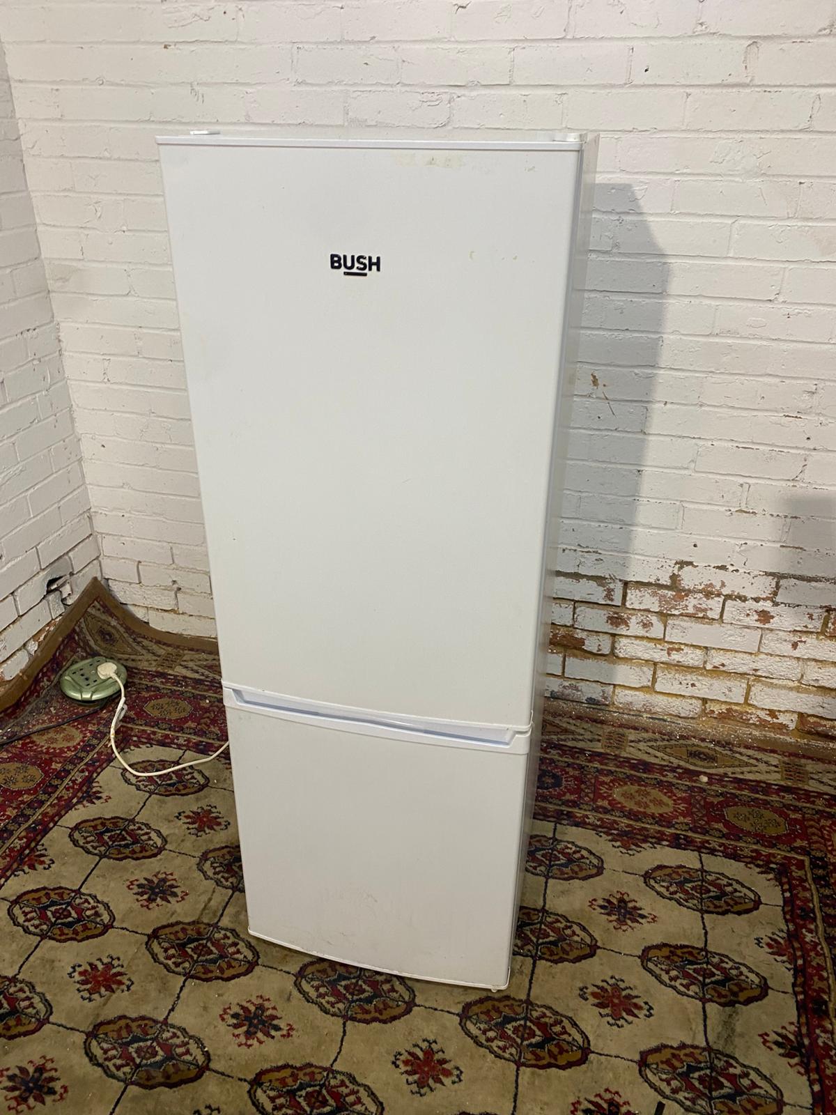 🚚Bush White Slim Medium Fridge Freezer For Sale