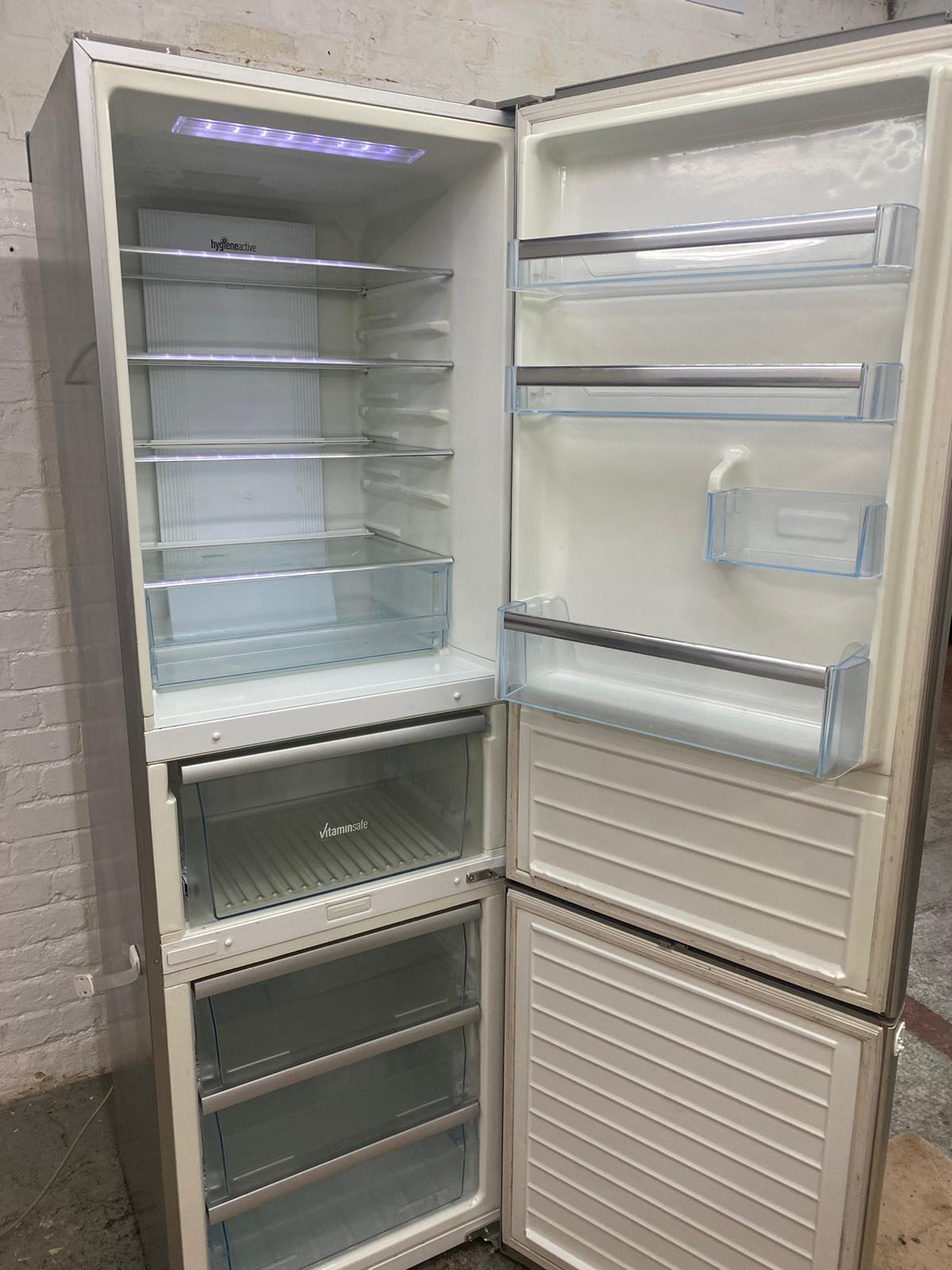 Beautiful Panasonic Stainless Steel Tall Fridge Freezer For Sale