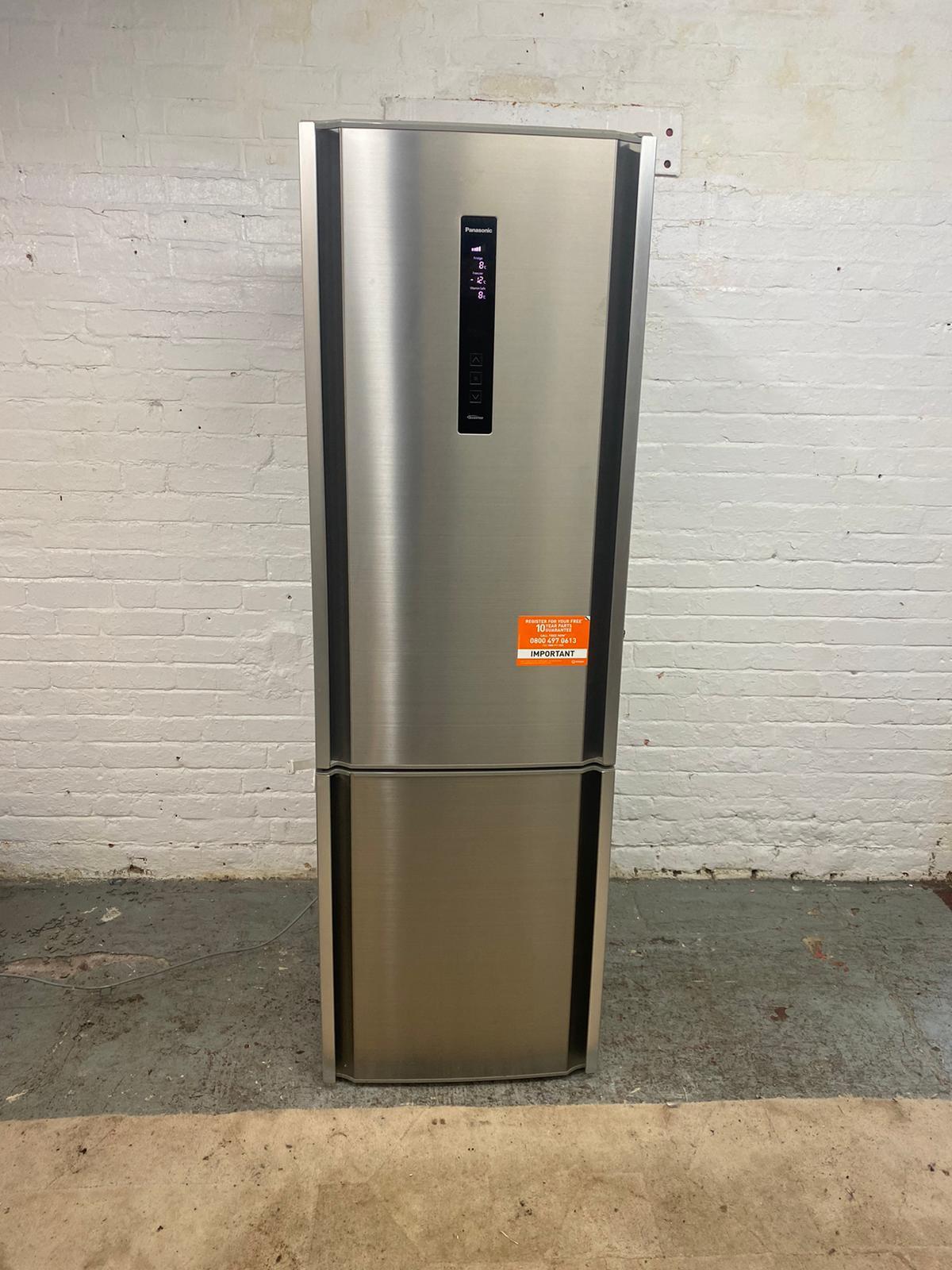 Beautiful Panasonic Stainless Steel Tall Fridge Freezer For Sale