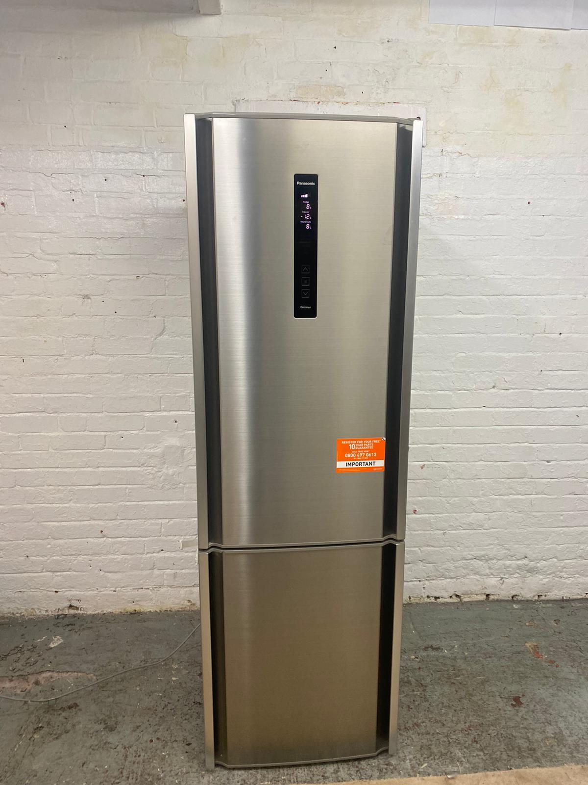 Beautiful Panasonic Stainless Steel Tall Fridge Freezer For Sale