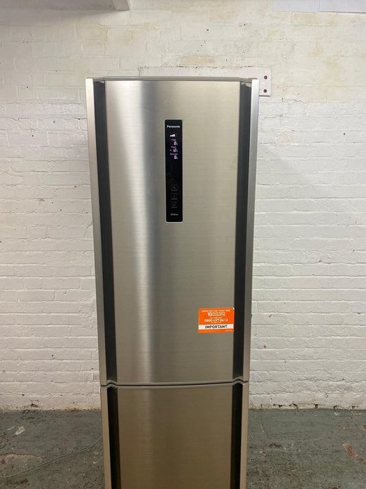 Beautiful Panasonic Stainless Steel Tall Fridge Freezer For Sale