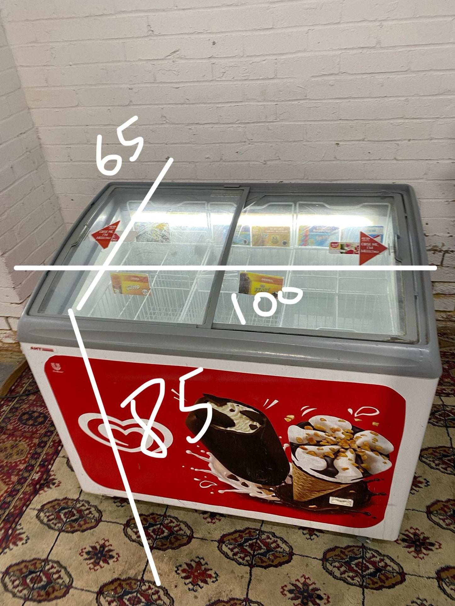 🚚Walls Commercial IceCream Display Freezer Frost Free For Sale