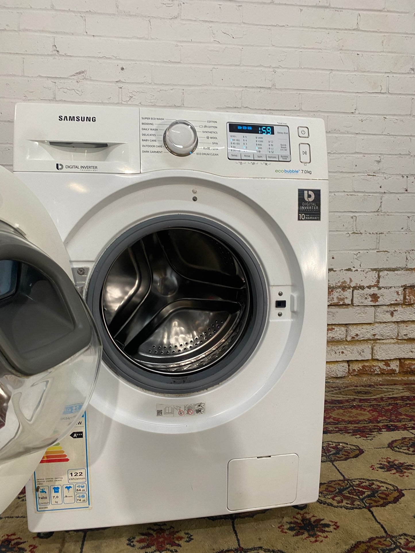 🚚Beautiful Samsung 7KG Double Door Add Wash Washing Machine For Sale