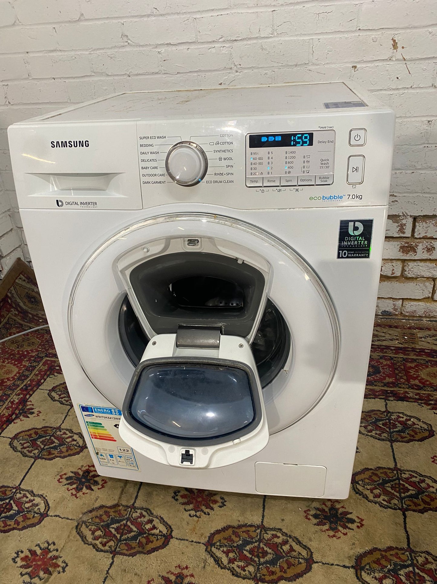 🚚Beautiful Samsung 7KG Double Door Add Wash Washing Machine For Sale