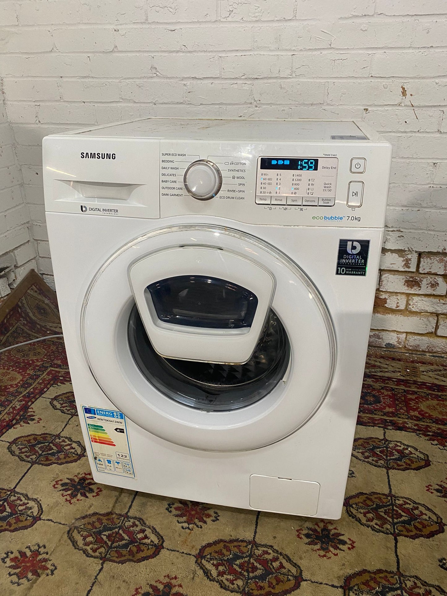 🚚Beautiful Samsung 7KG Double Door Add Wash Washing Machine For Sale