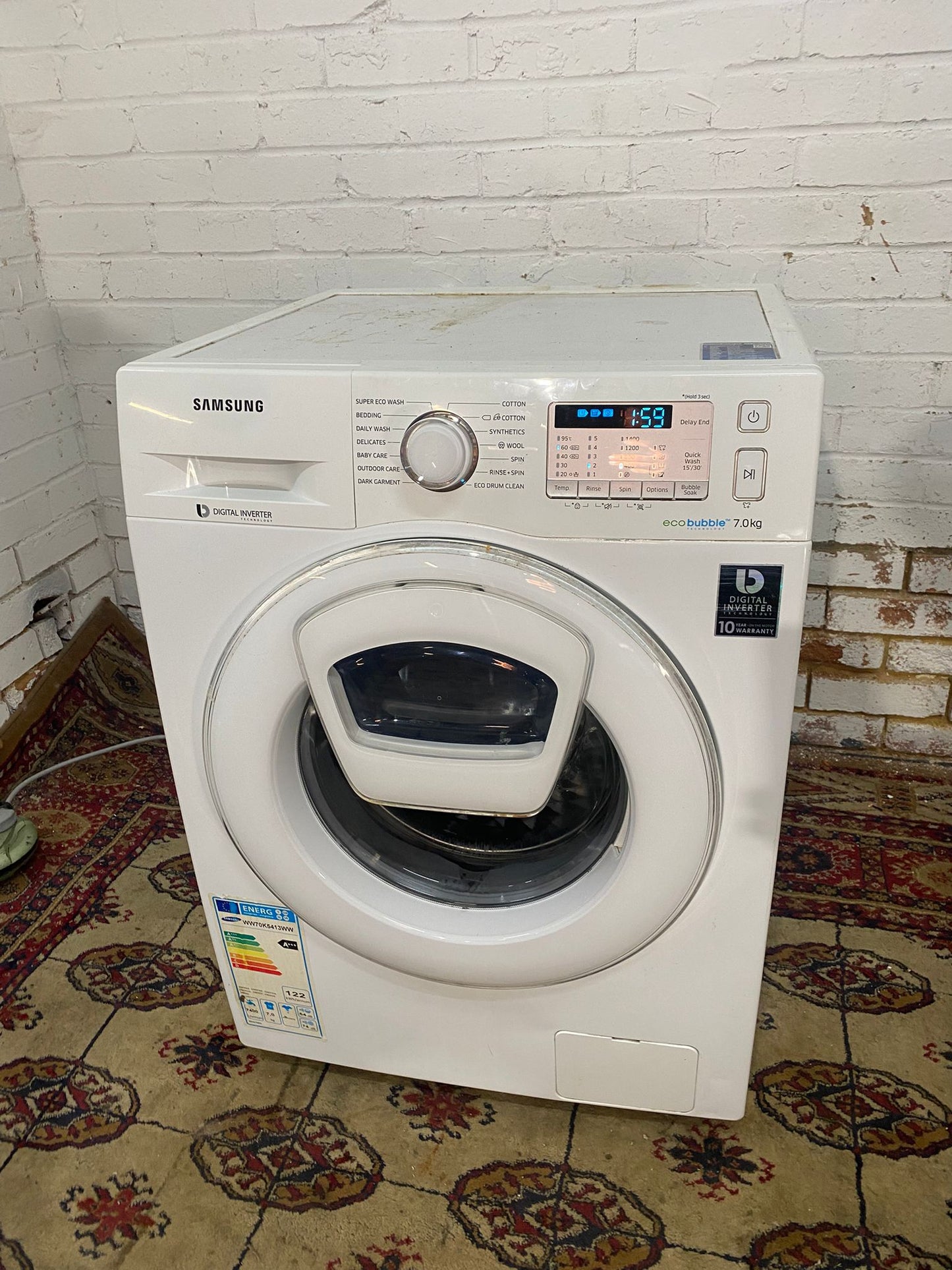 🚚Beautiful Samsung 7KG Double Door Add Wash Washing Machine For Sale