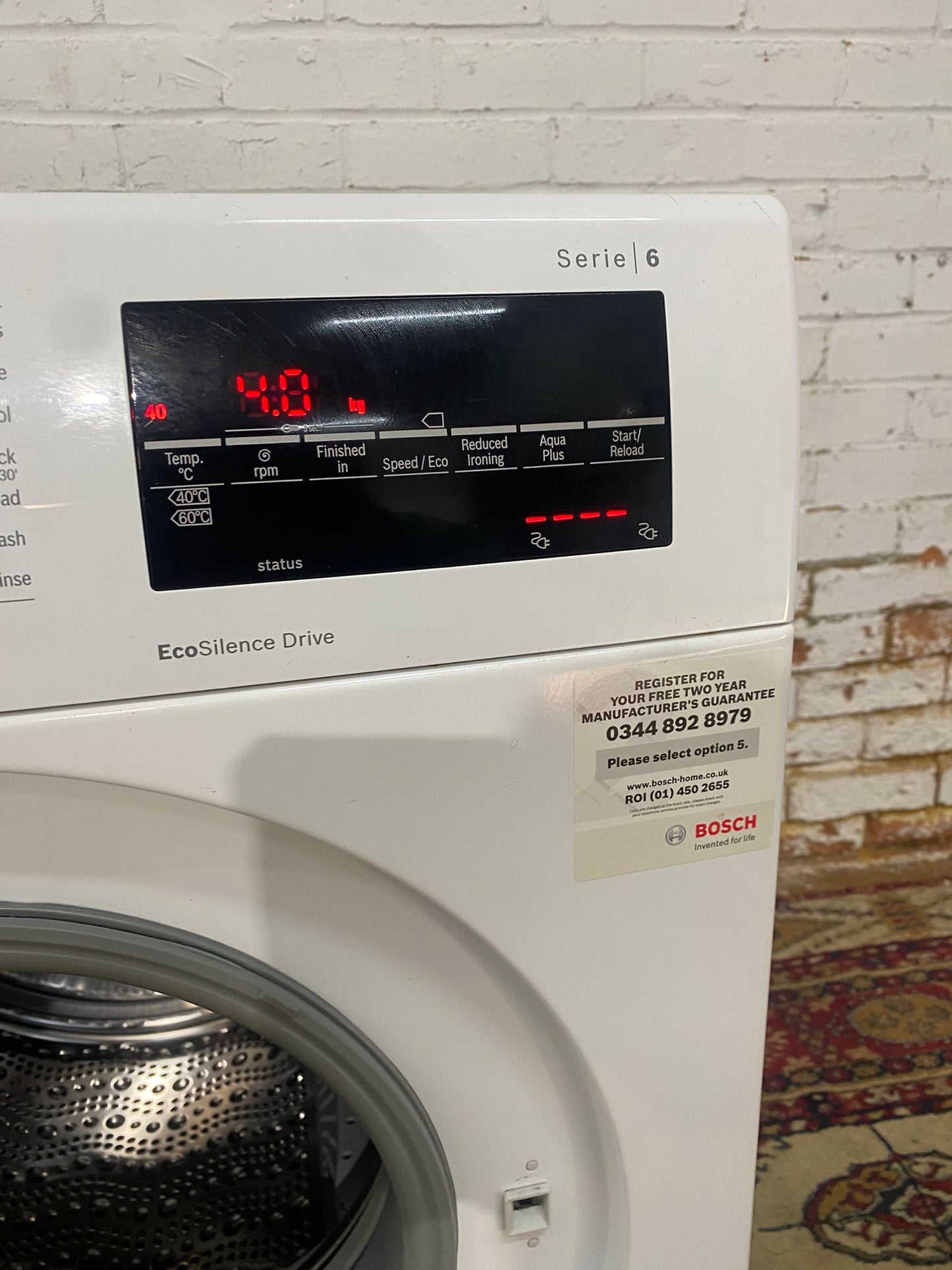 🚚Beautiful TopBrand Bosch 9KG Washing Machine For Sale