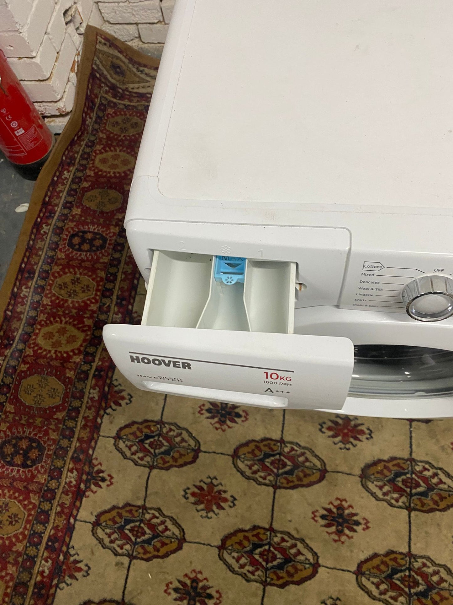 🚚Beautiful Hoover 10KG White Washing machine For Sale