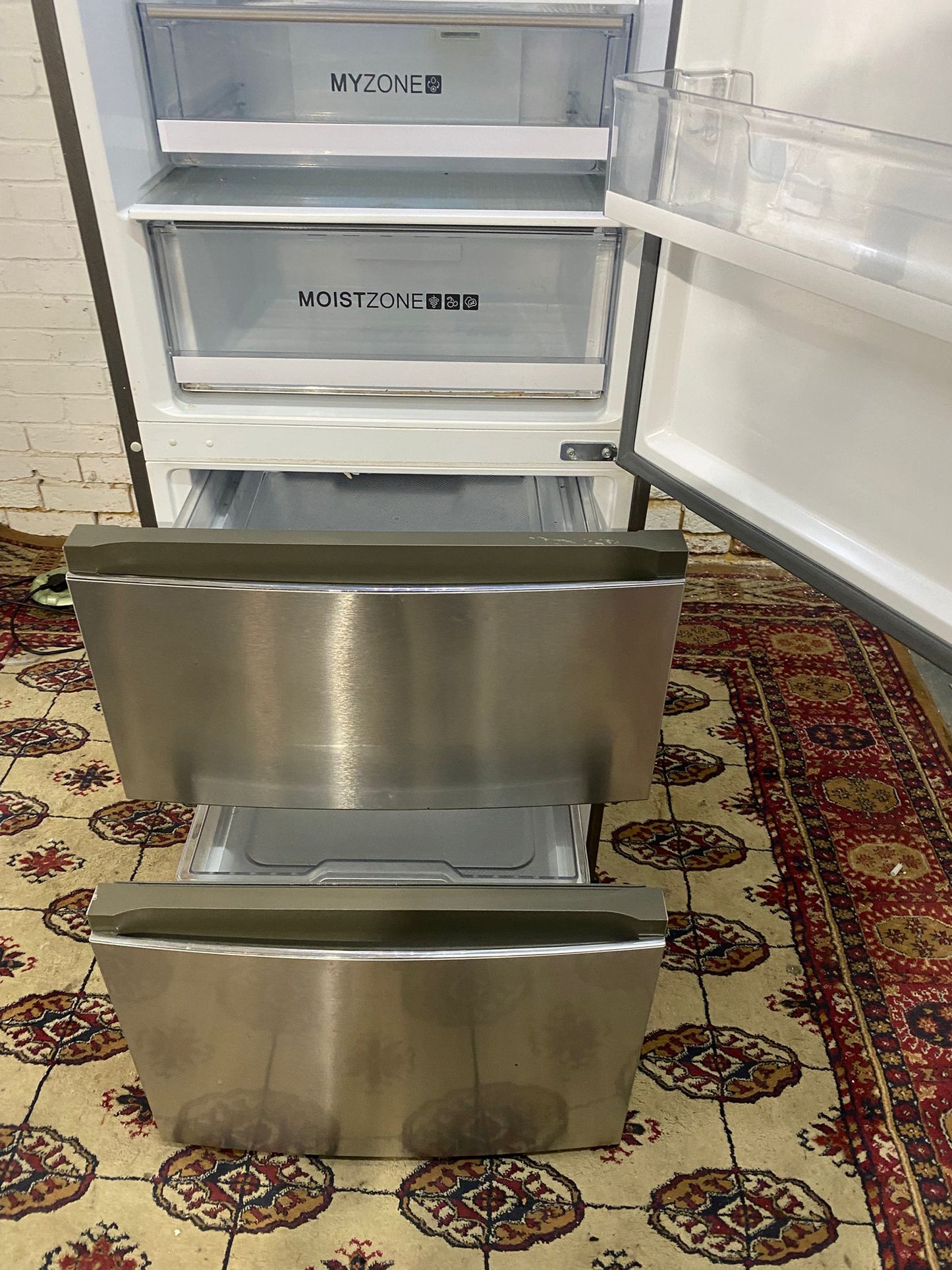 🚐Haier Silver Stainless Steel 3Doors Fridge Freezer French Style for sale