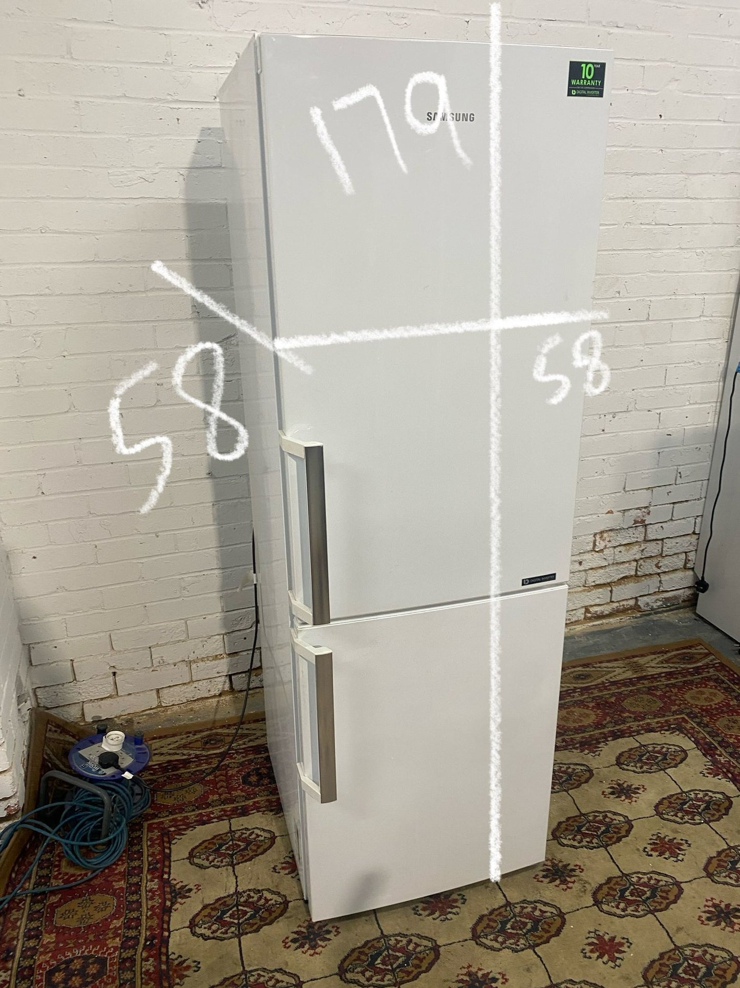 FREE DELIVERY Beautiful Tall White Digital Inverter Samsung Latest Model Fridge Freezer For Sale