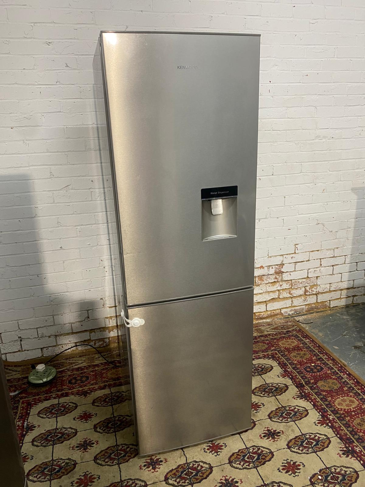 🚚Tall Kenwood Stainless Steel Fridge Freezer With Water Dispenser Frost Free For Sale