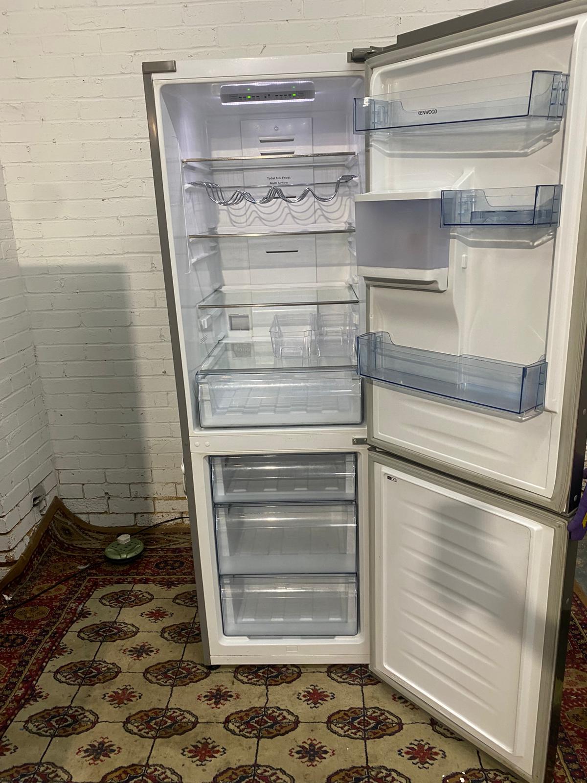 🚚Tall Kenwood Stainless Steel Fridge Freezer With Water Dispenser Frost Free For Sale