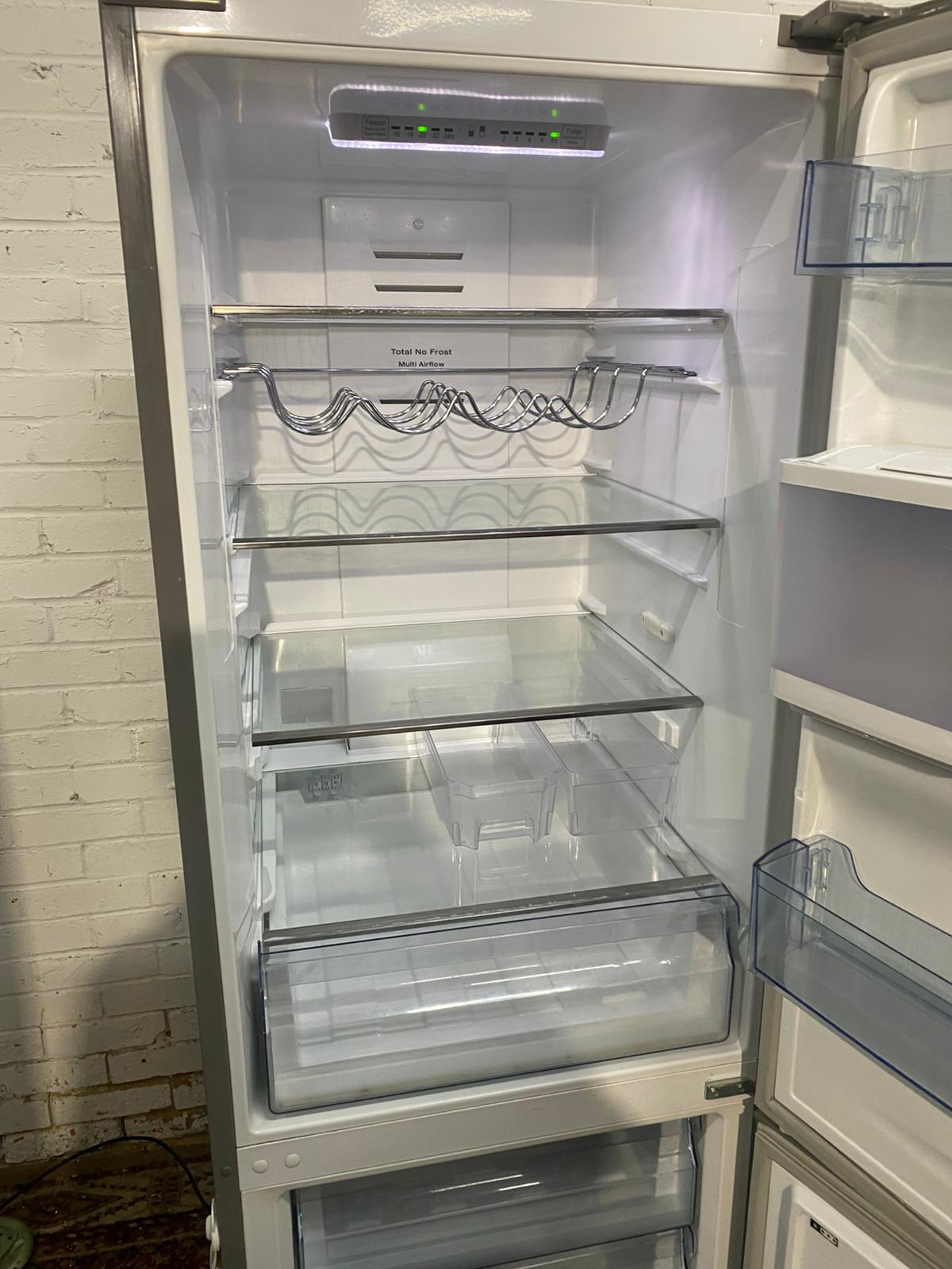 🚚Tall Kenwood Stainless Steel Fridge Freezer With Water Dispenser Frost Free For Sale
