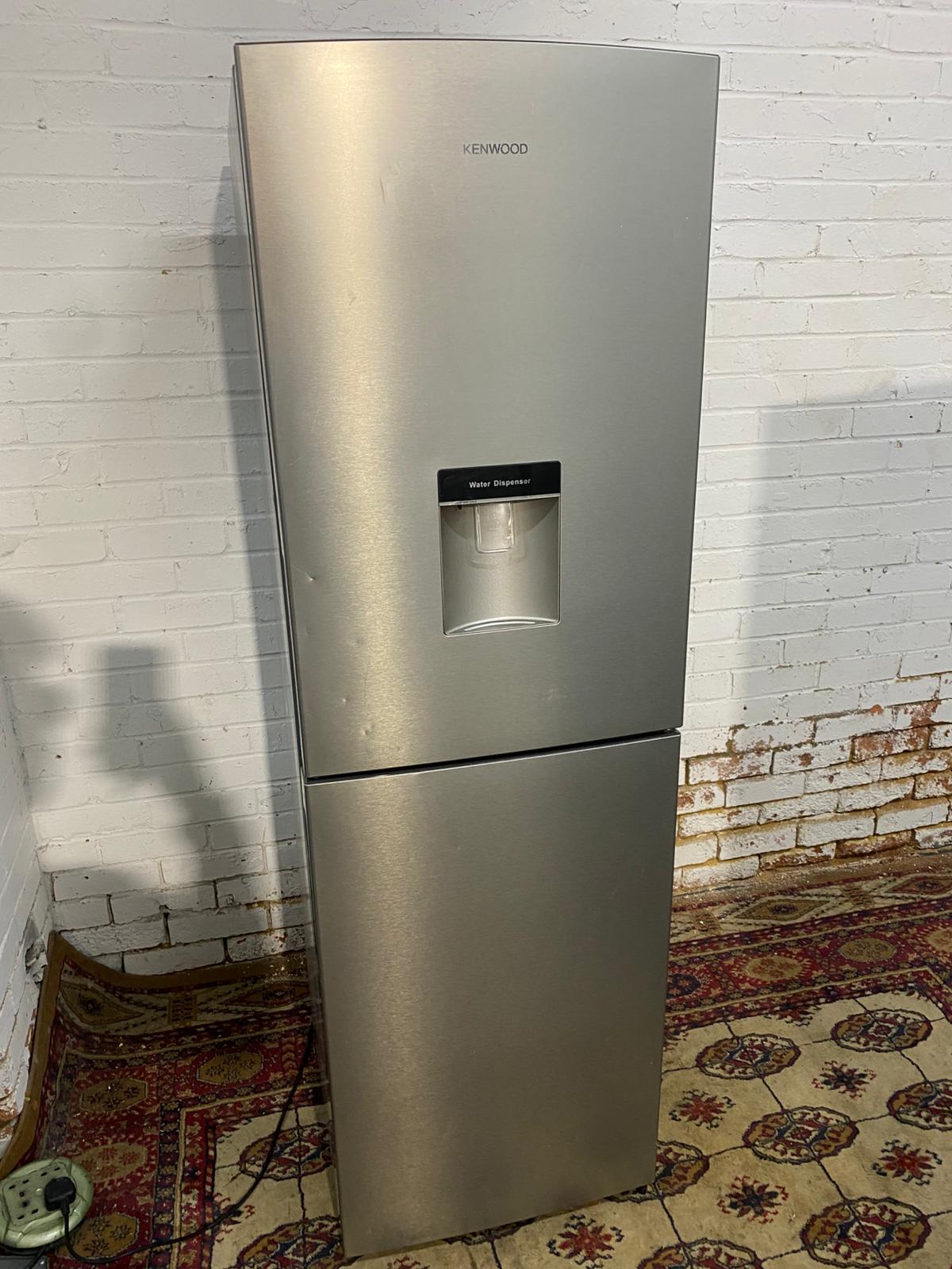 🚚Tall Kenwood Stainless Steel  Fridge Freezer With Water Dispenser Frost Free For Sale