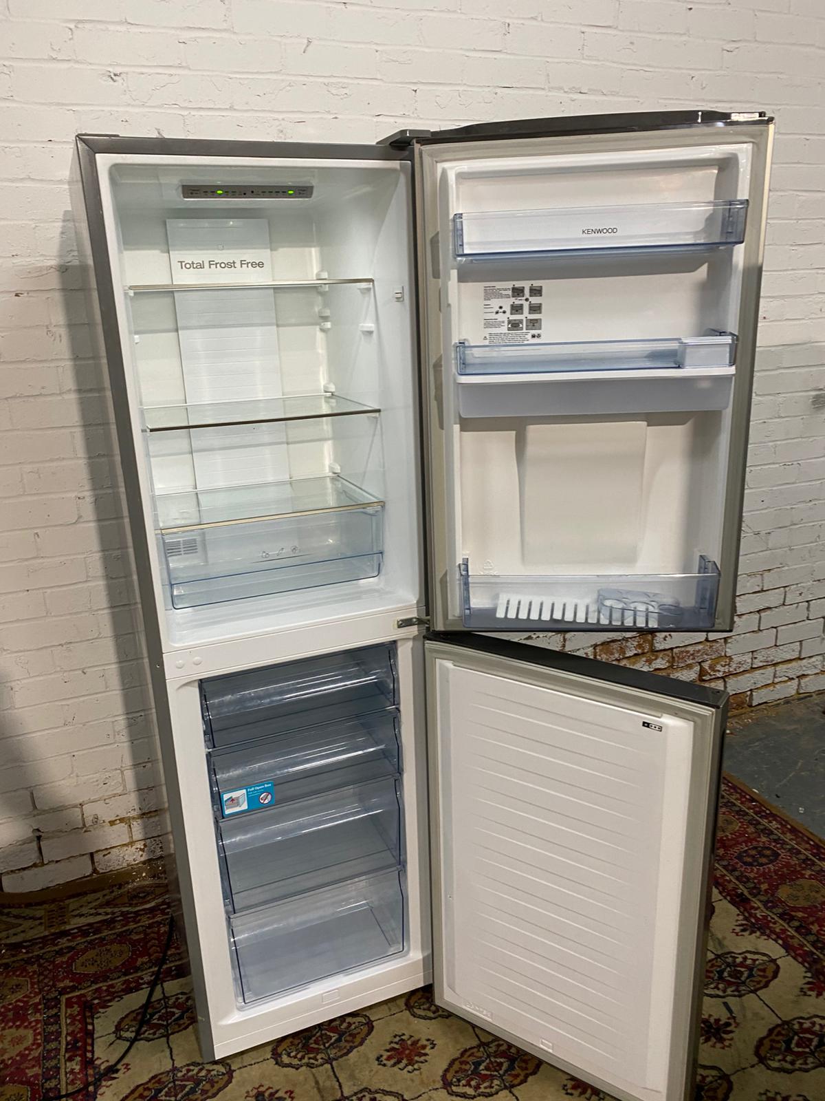 🚚Tall Kenwood Stainless Steel  Fridge Freezer With Water Dispenser Frost Free For Sale