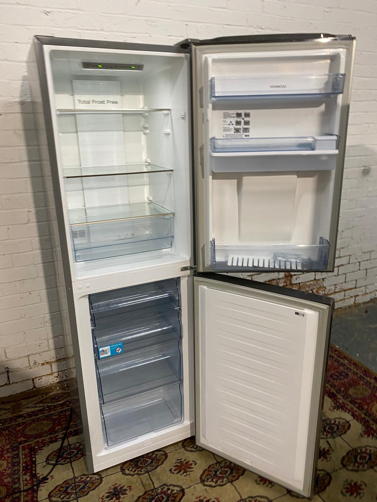 🚚Tall Kenwood Stainless Steel  Fridge Freezer With Water Dispenser Frost Free For Sale