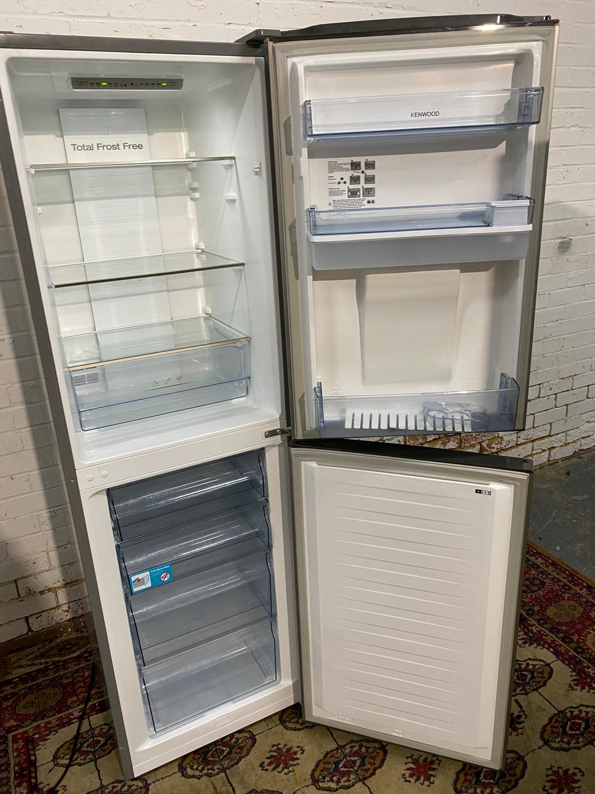 🚚Tall Kenwood Stainless Steel  Fridge Freezer With Water Dispenser Frost Free For Sale