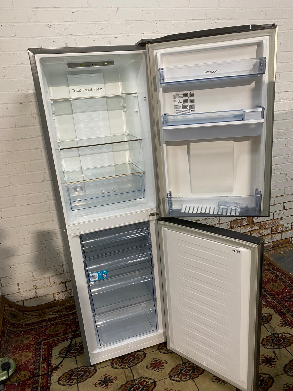 🚚Tall Kenwood Stainless Steel  Fridge Freezer With Water Dispenser Frost Free For Sale