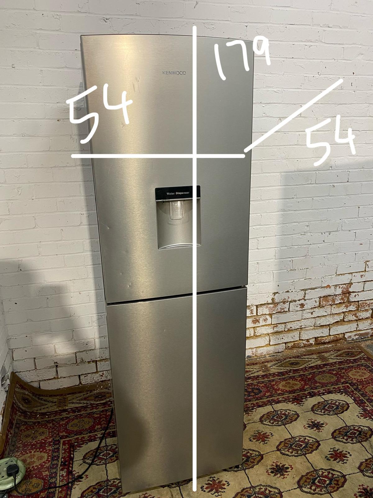 🚚Tall Kenwood Stainless Steel  Fridge Freezer With Water Dispenser Frost Free For Sale