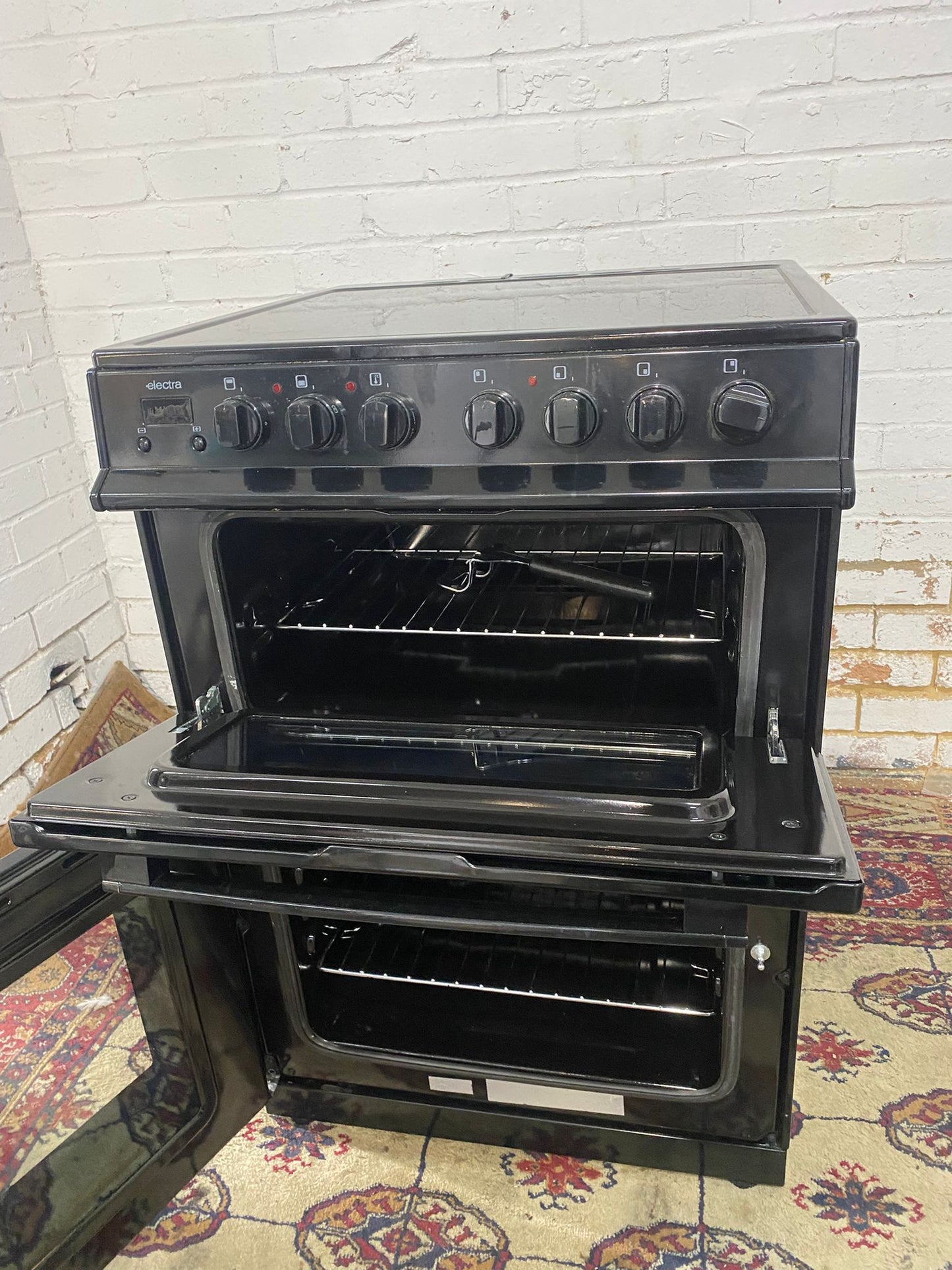 ✅🚚Beautiful Electra Black 60CM Electric Ceramic Cooker With Dual Oven/Grill For Sale