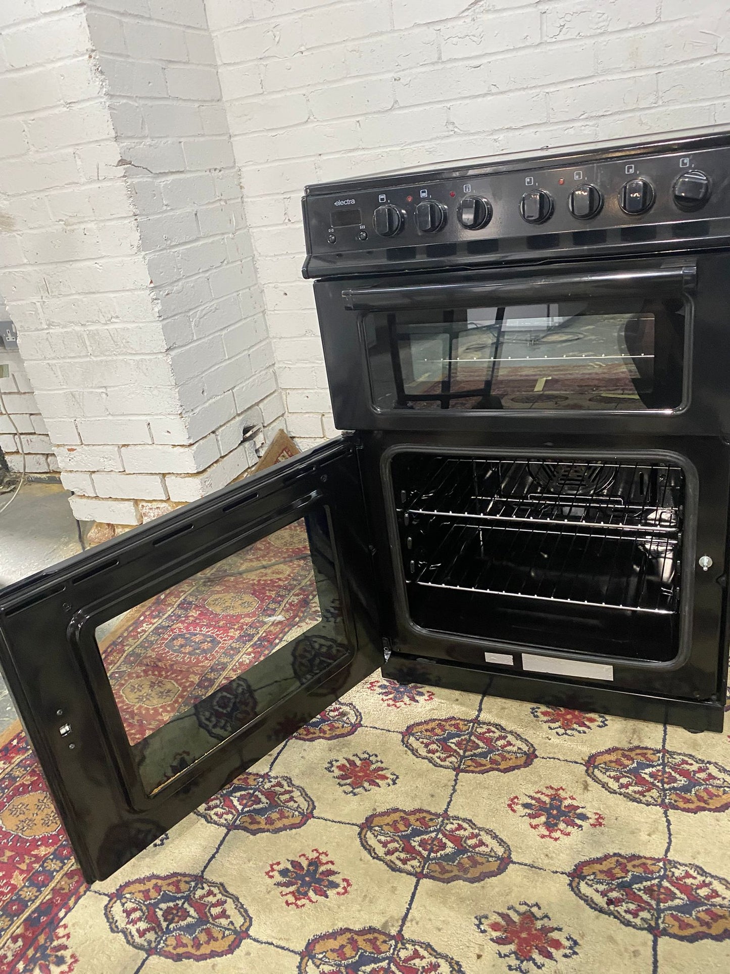 ✅🚚Beautiful Electra Black 60CM Electric Ceramic Cooker With Dual Oven/Grill For Sale