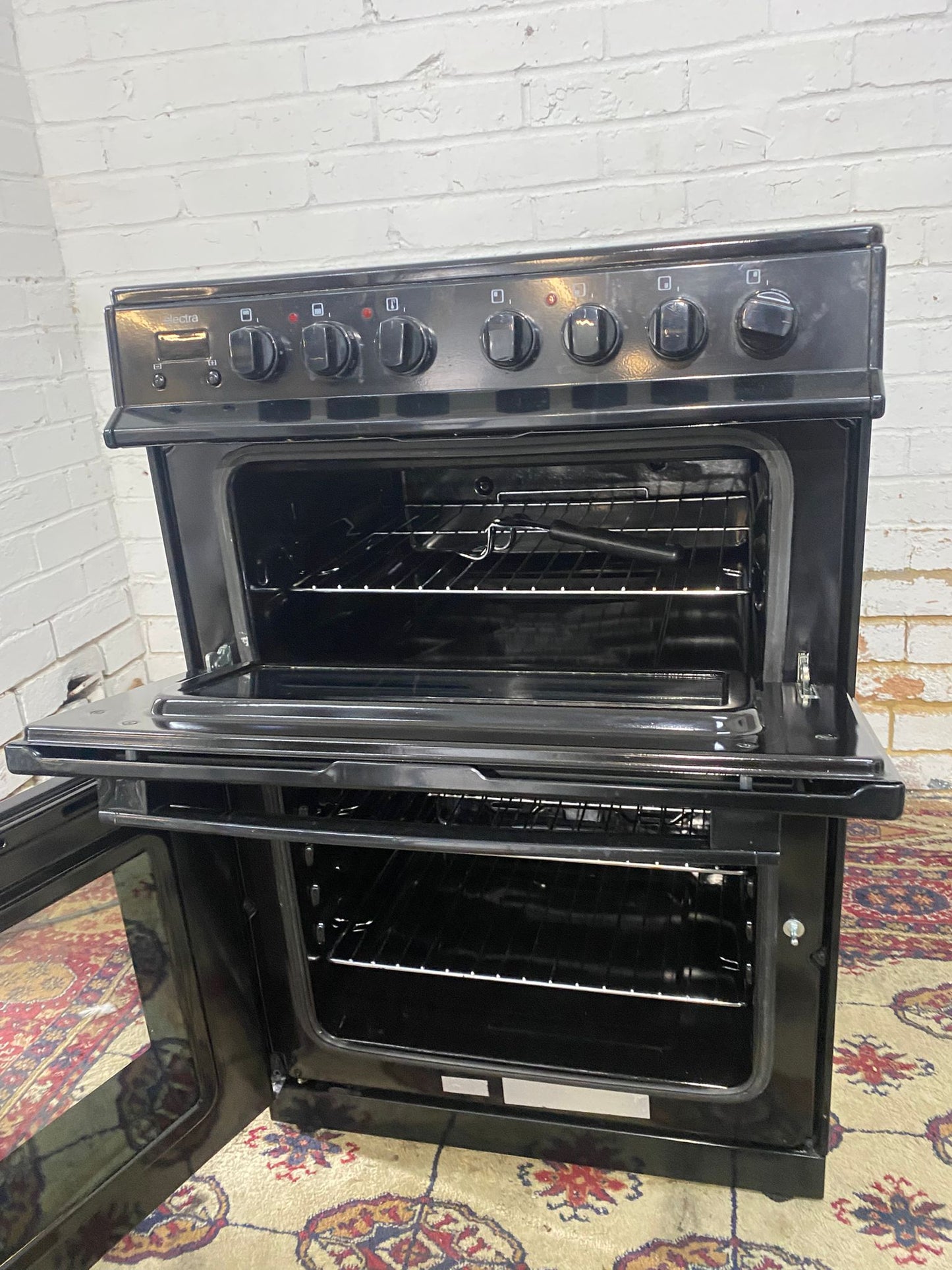 ✅🚚Beautiful Electra Black 60CM Electric Ceramic Cooker With Dual Oven/Grill For Sale