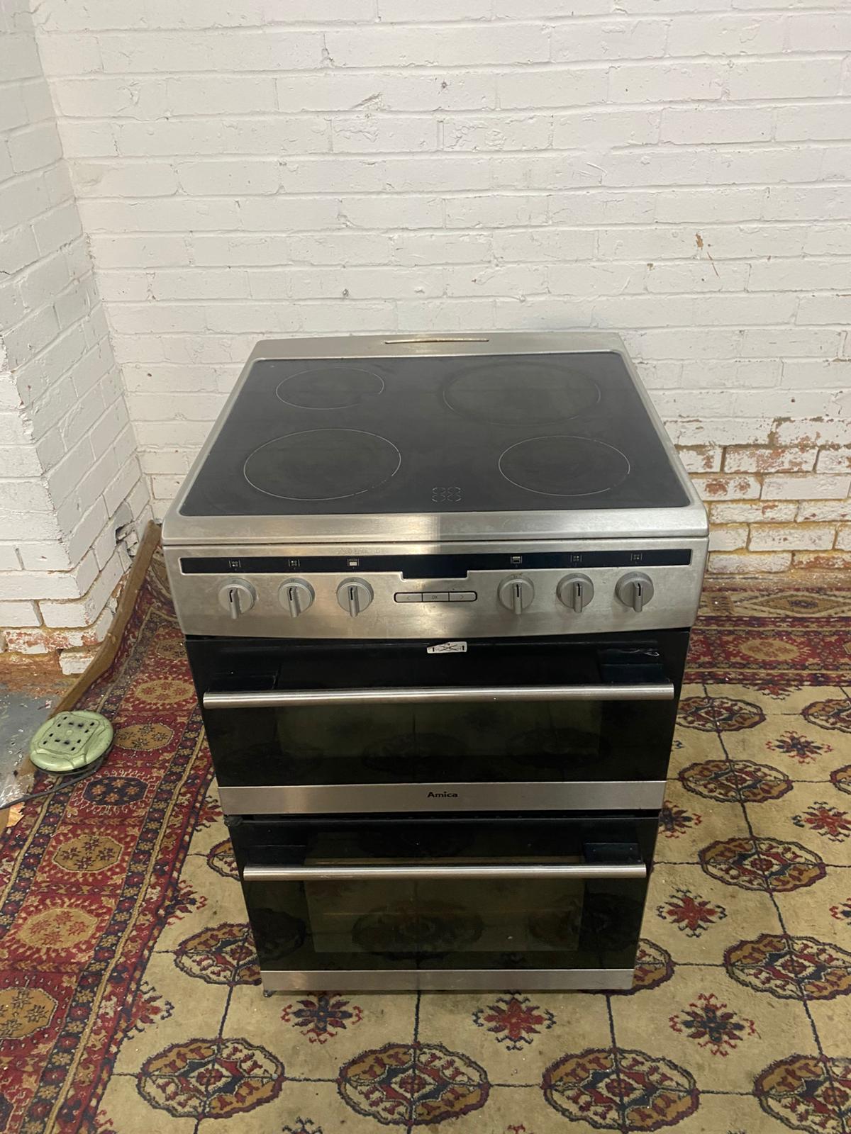 FREE DELIVERY Beautiful Amica Stainless Steel 60CM Ceramic Electric Cooker With Oven/Grill For Sale