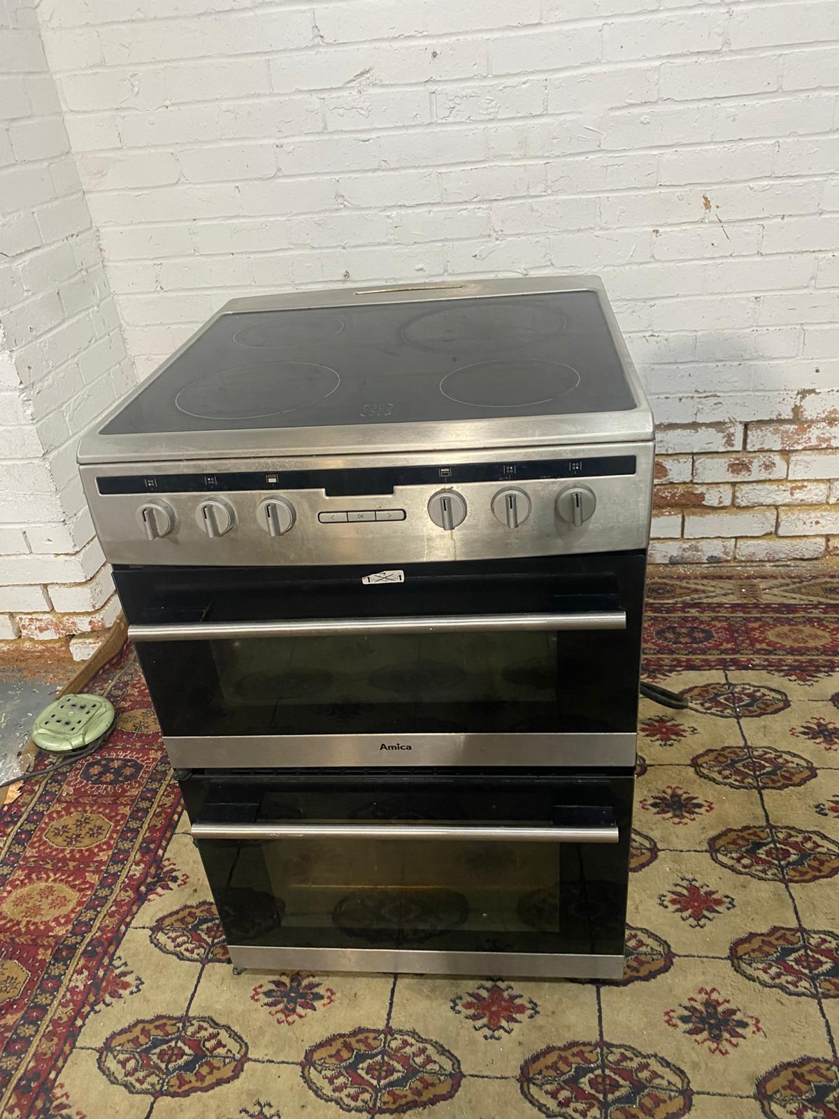FREE DELIVERY Beautiful Amica Stainless Steel 60CM Ceramic Electric Cooker With Oven/Grill For Sale