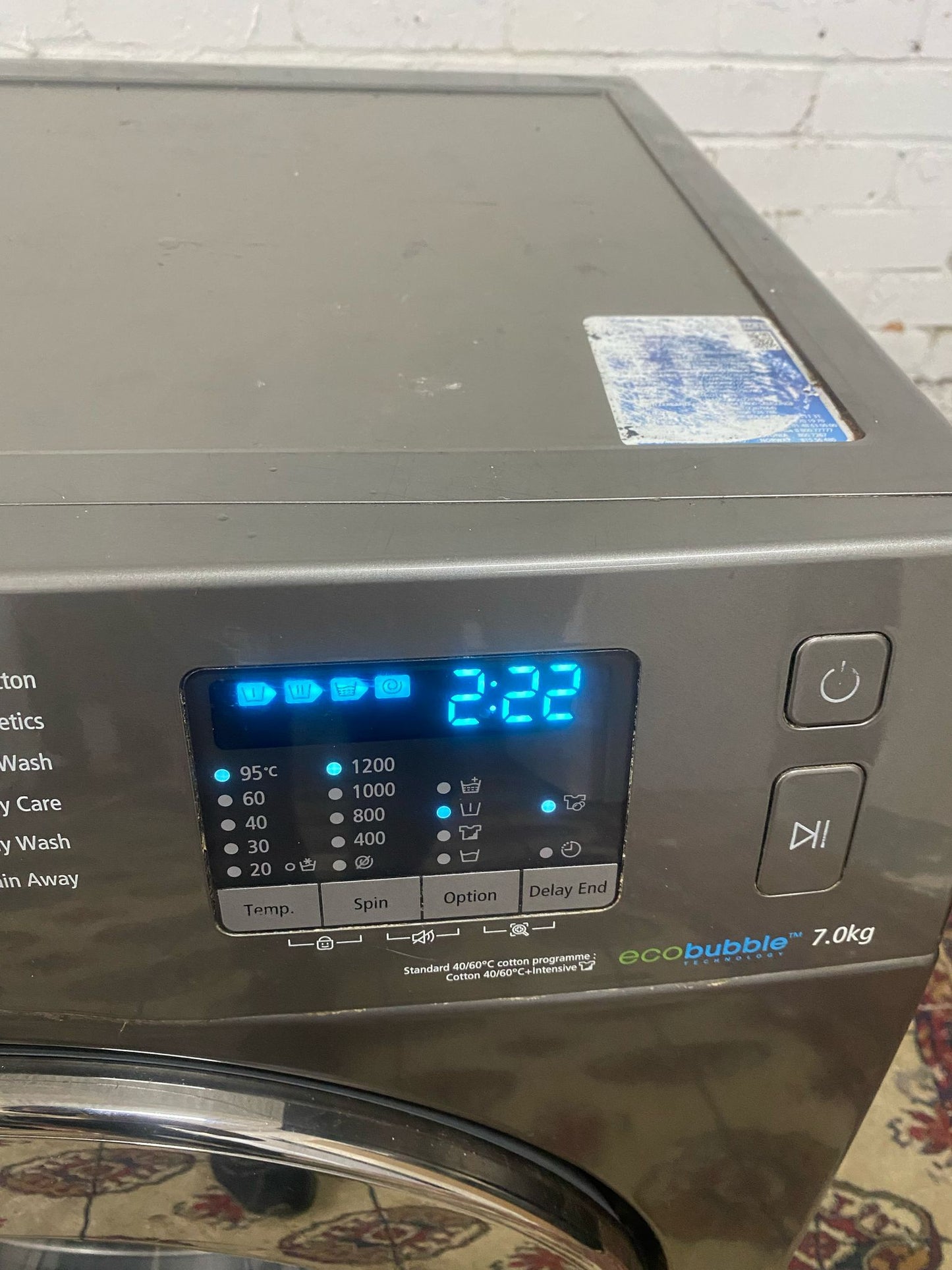 🚚Samsung 7KG Washing Machine With Silver Ring Door For Sale