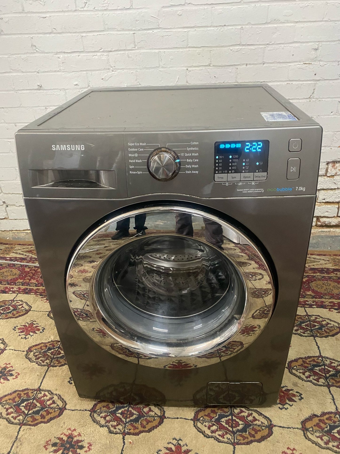🚚Samsung 7KG Washing Machine With Silver Ring Door For Sale