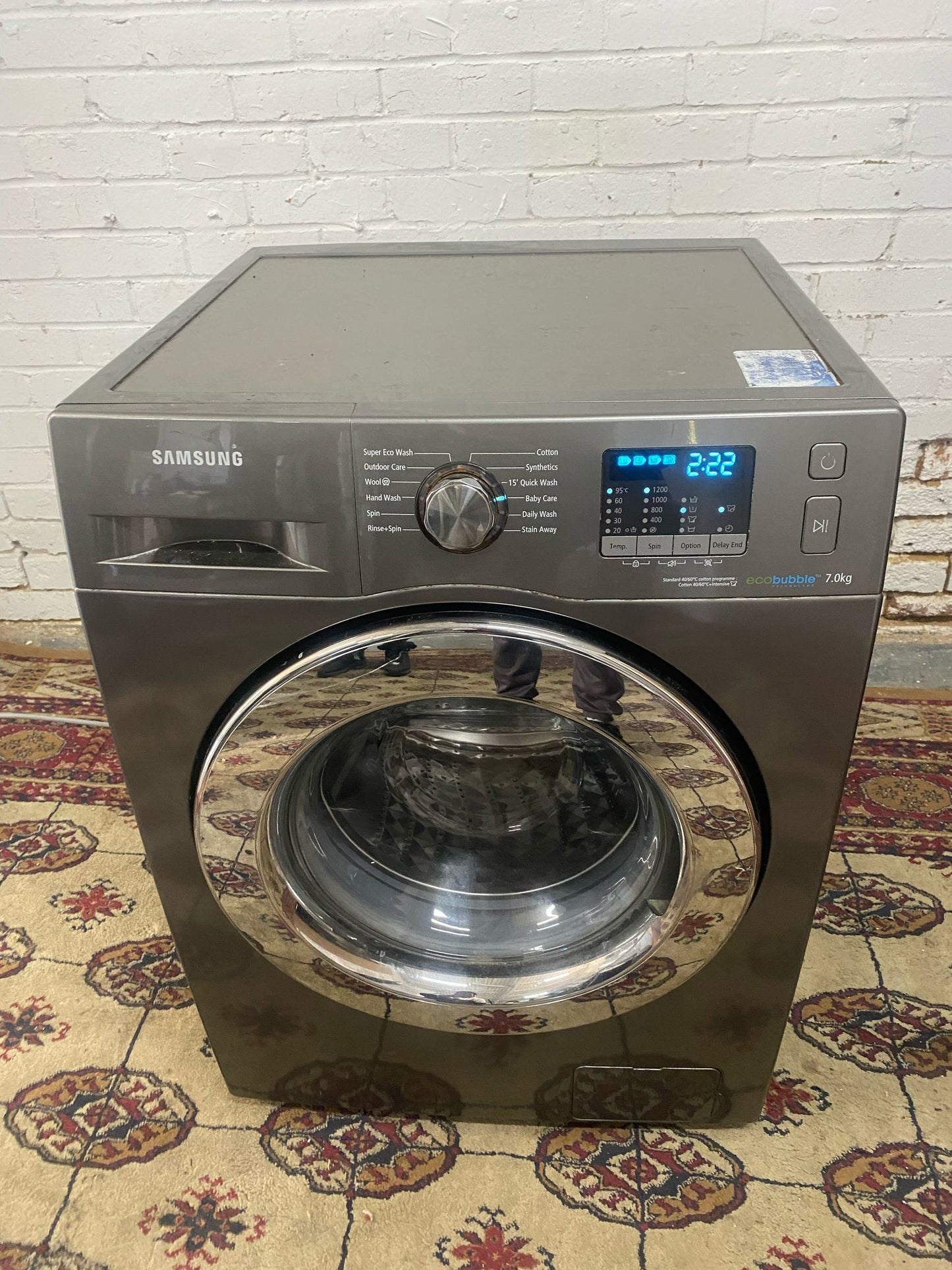 🚚Samsung 7KG Washing Machine With Silver Ring Door For Sale